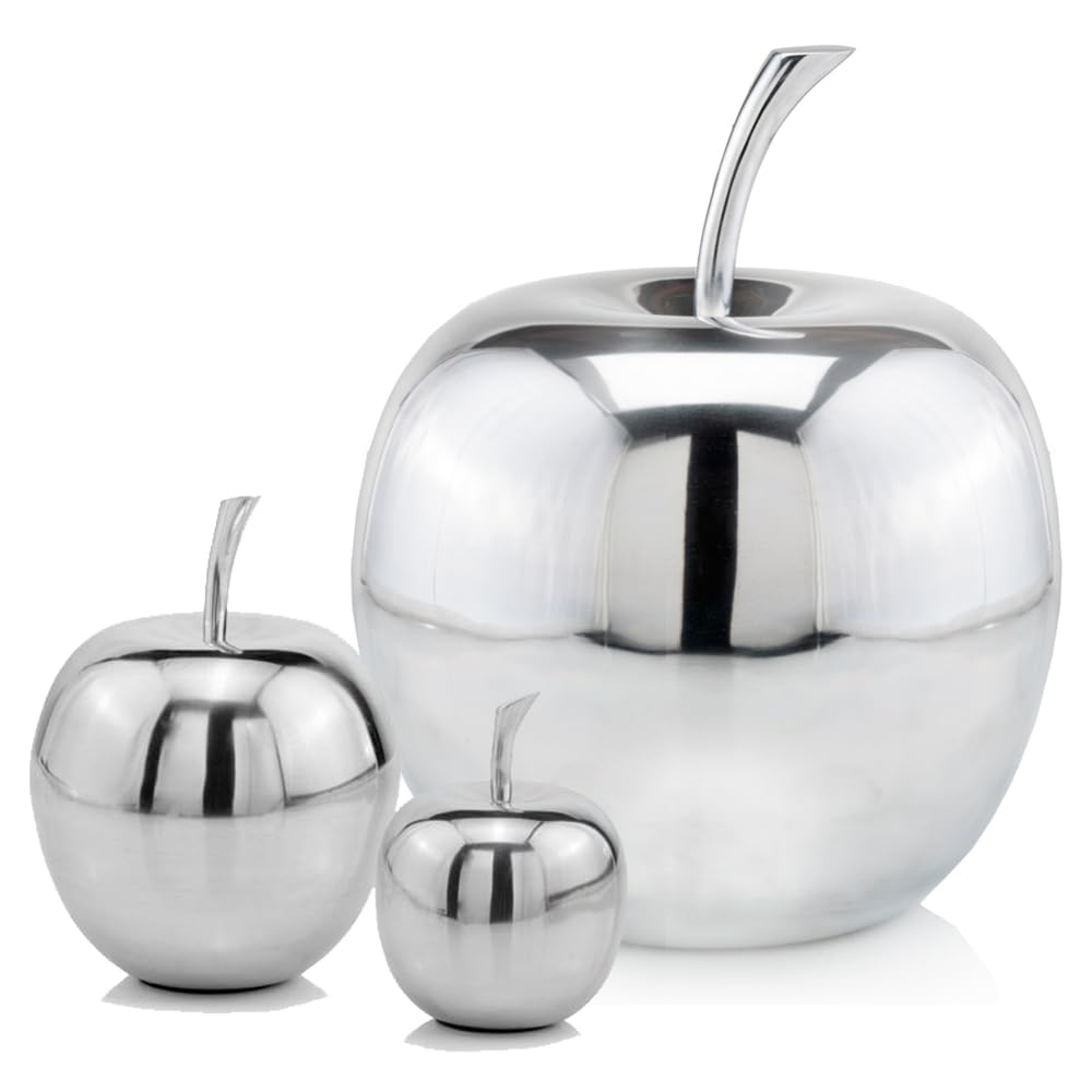 Modern Day Accents 3772 Manzana XL White Apple Sculpture - 11