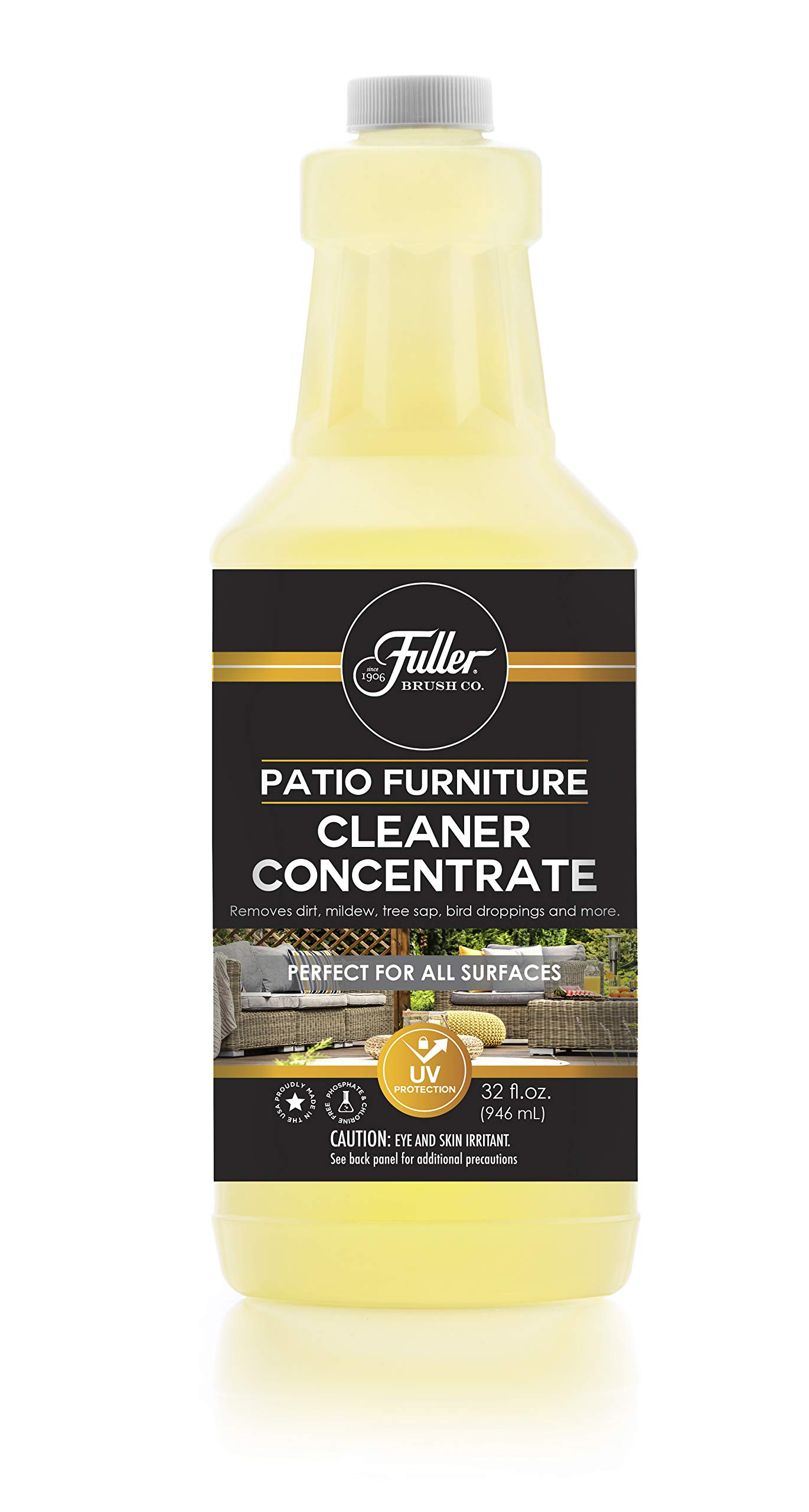 Fuller Brush Patio Furniture Cleaner Concentrate - All-Surface Outdoor Cleaner for Wood, Plastic & Metal - Perfect for Patio Sets, Deck Chairs & Garden Furniture