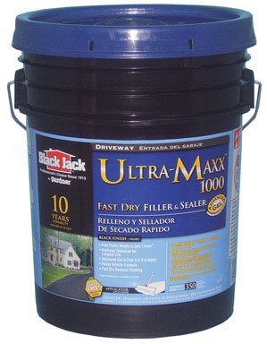Black Jack Driveway Filler and Sealer | Urethane Blacktop Crack Repair | 4.75 Gallon | 10 Year Warranty | Ideal for Asphalt Driveways, Parking Lots & Road Maintenance