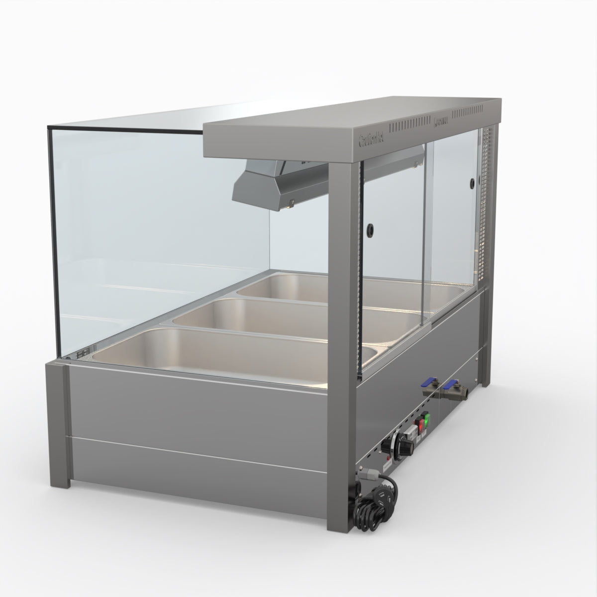 Bonvue BM11SC Square Countertop Bain Marie - Dual Wet & Dry Food Warmer for Restaurants, Catering & Buffets - Perfect for Keeping Soups, Sauces & Dishes Warm