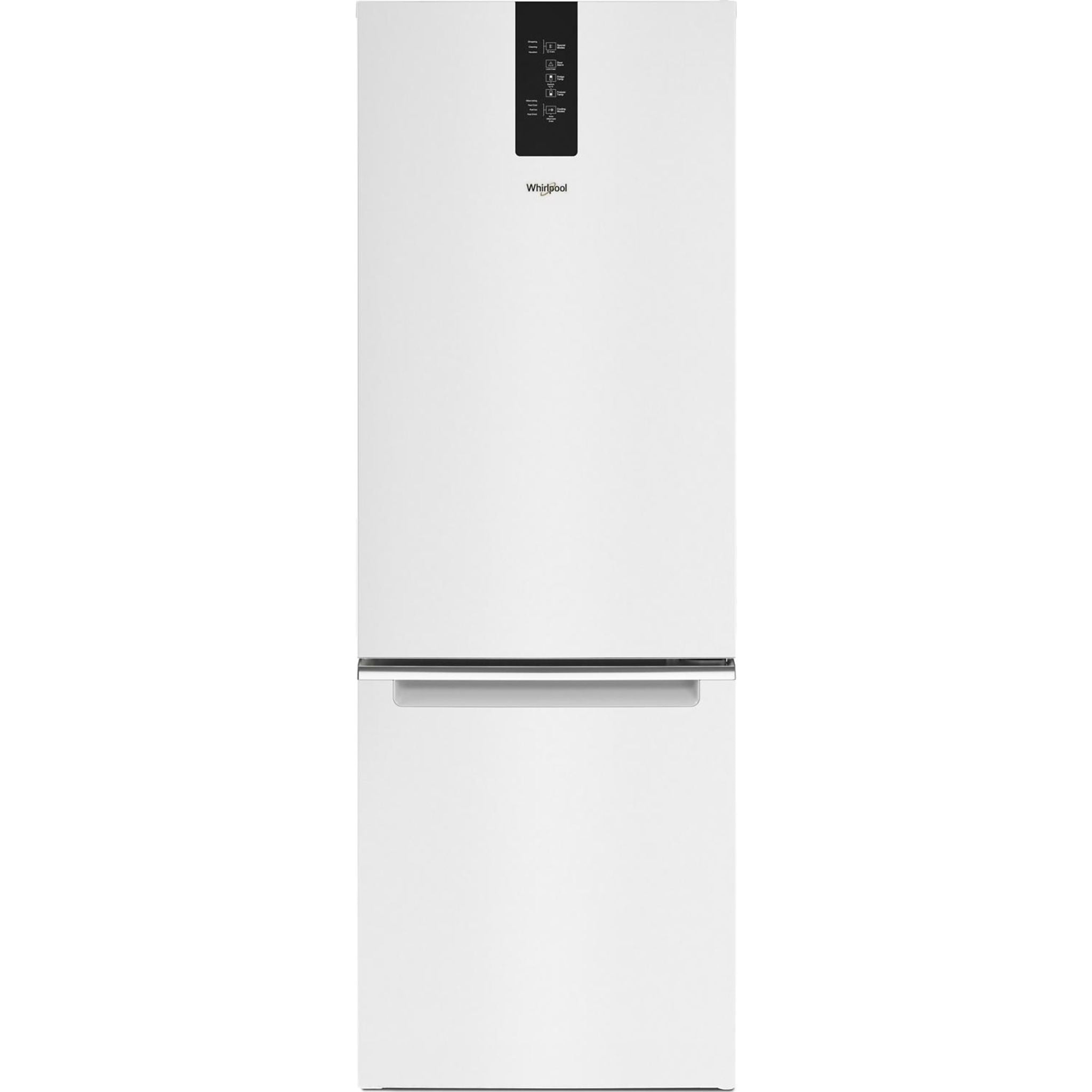 Whirlpool WRB533CZJW Bottom Mount Refrigerator - 36 Inch French Door Fridge with Ice Maker, Energy Star Certified, White | Perfect for Kitchens, Restaurants & Small Businesses