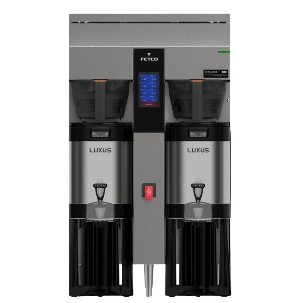 Fecto E214251M XTS Twin Automatic Coffee Brewer 1.0 Gallon with Removable Brew Basket - Perfect for Offices, Restaurants & Large Gatherings