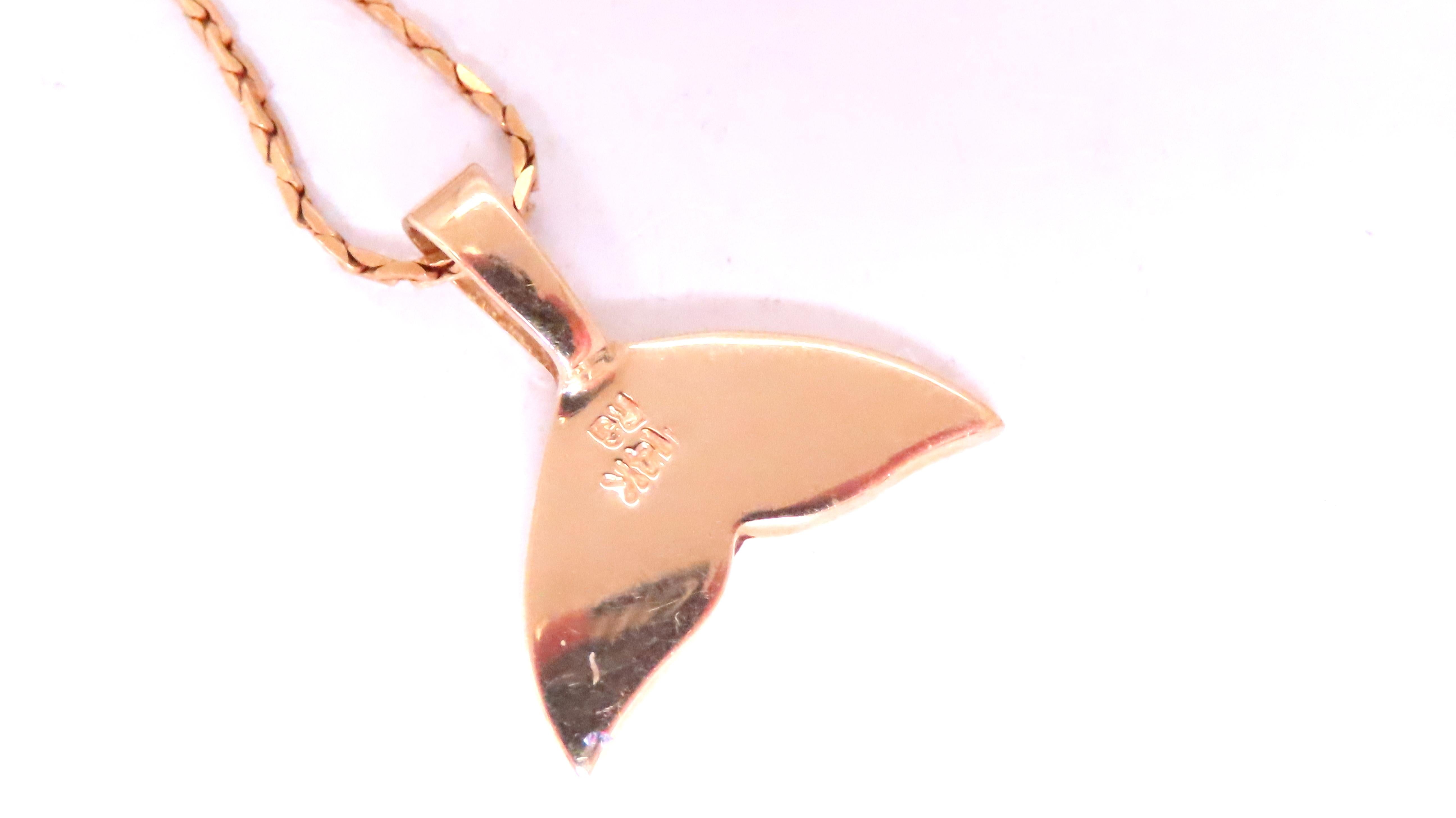 Whale Tail Opal Pendant Necklace in 14K Gold - Elegant Jewelry for Women, Perfect Gift for Birthday, Anniversary & Special Occasions