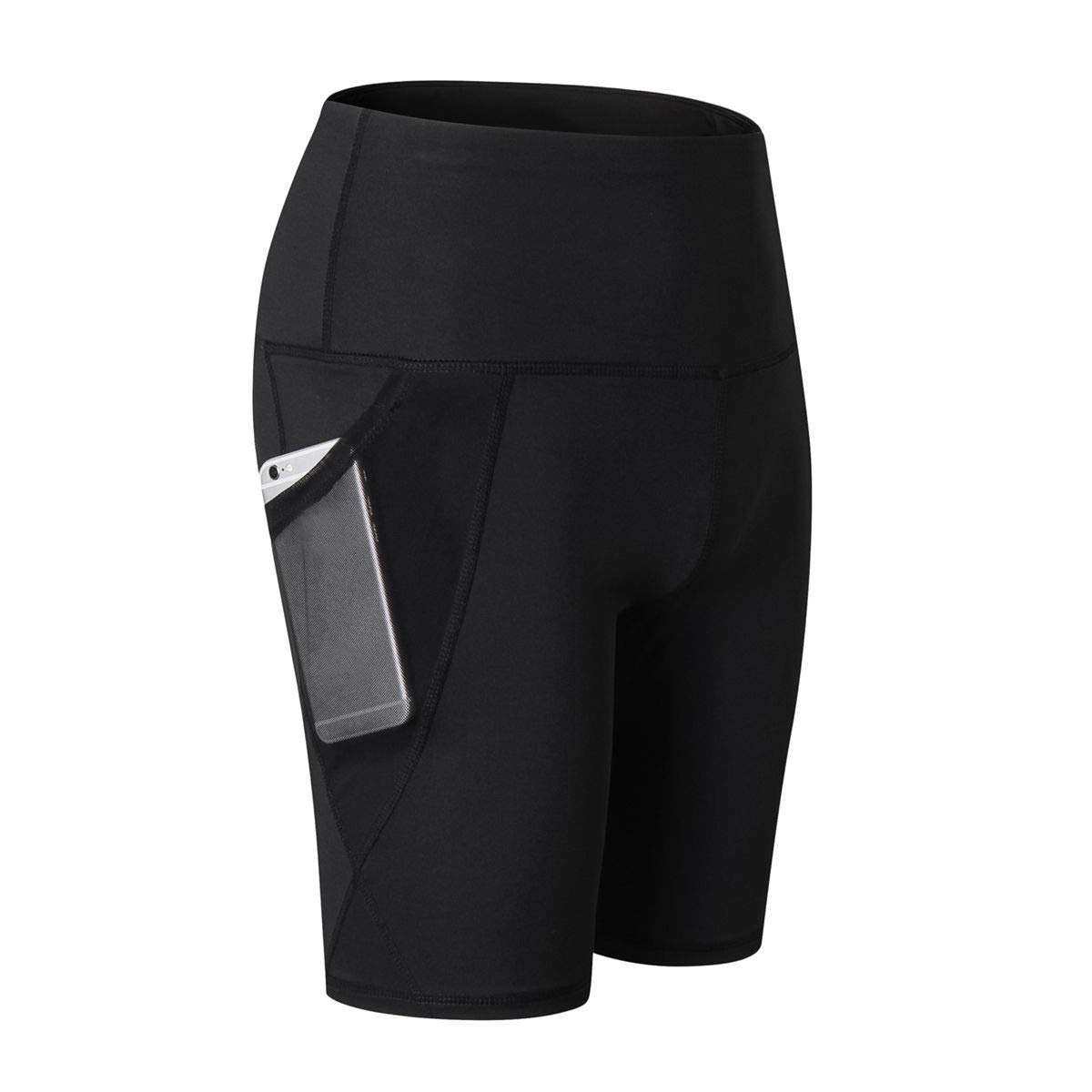Kasamysoul High Waist Yoga Shorts for Women - Running Leggings & Biker Shorts with Pockets - Workout Pants for Gym, Yoga & Outdoor Activities