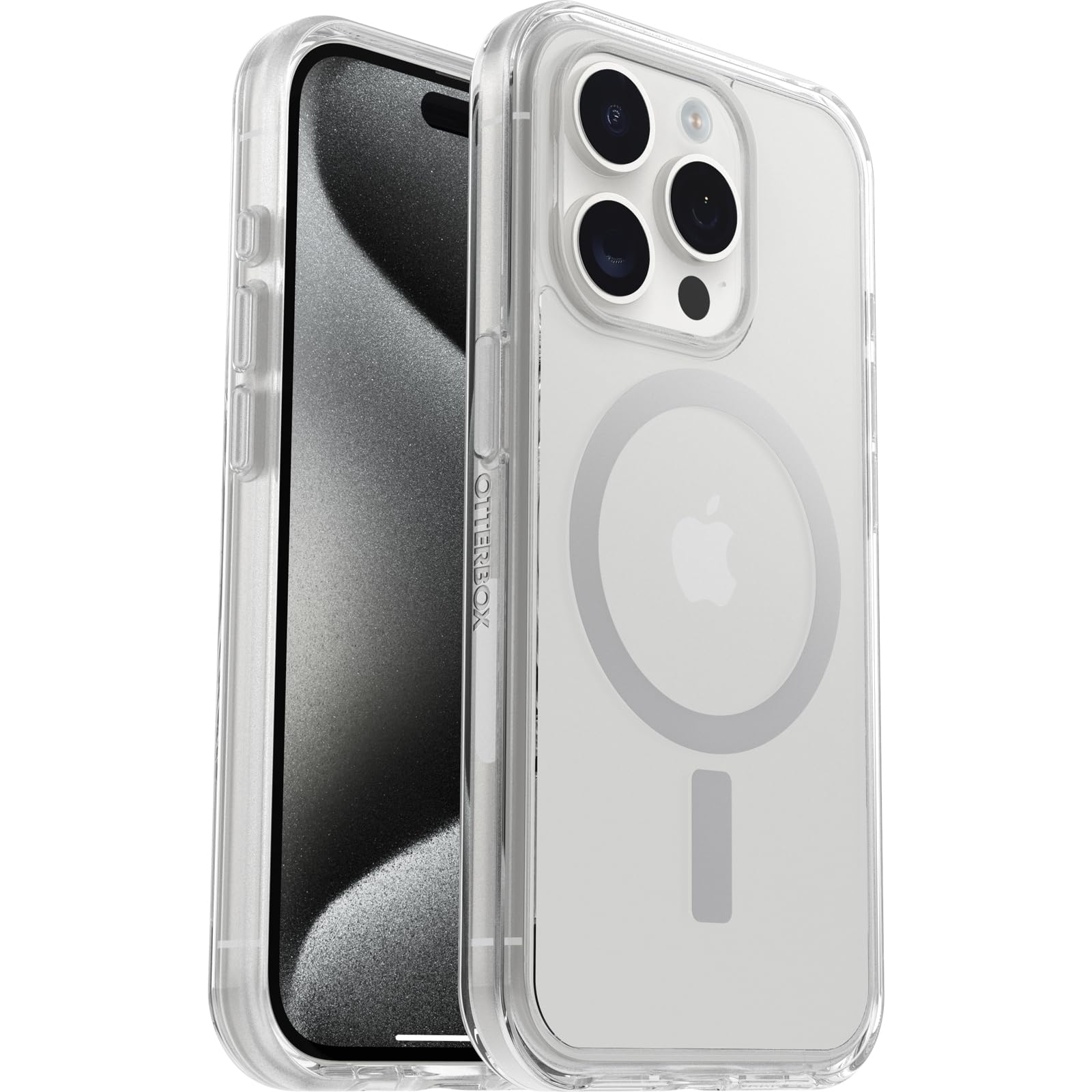 OtterBox iPhone 15 Pro Symmetry Series Clear Case - MagSafe Compatible, Ultra-Slim Protective Cover with Raised Edges for Camera & Screen Protection | Perfect for Everyday Use, Travel & Business Professionals