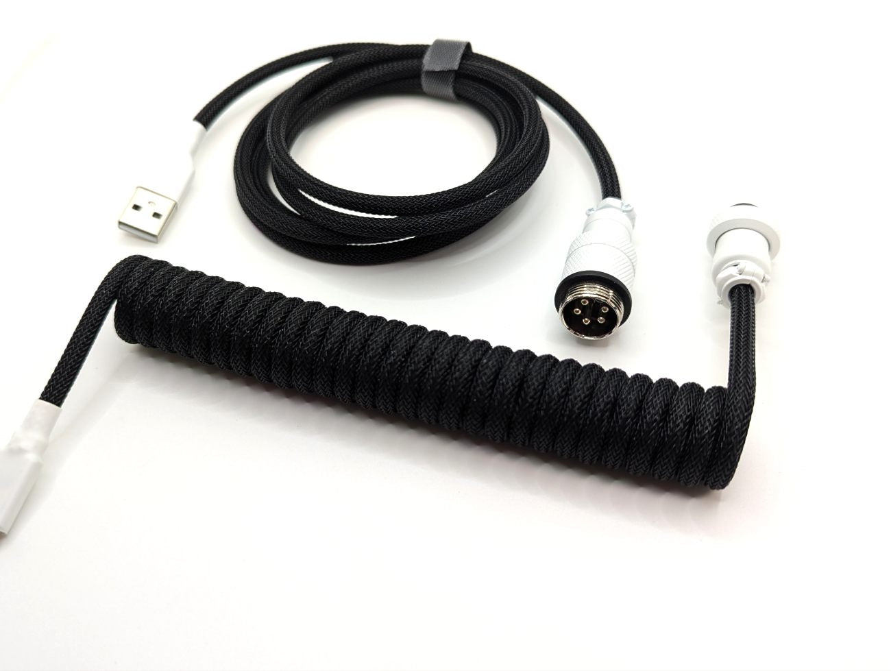 Premium Coiled USB Keyboard Cable - Panda Design | Durable & Tangle-Free for Mechanical Keyboards | Perfect for Gaming, Typing & Office Work
