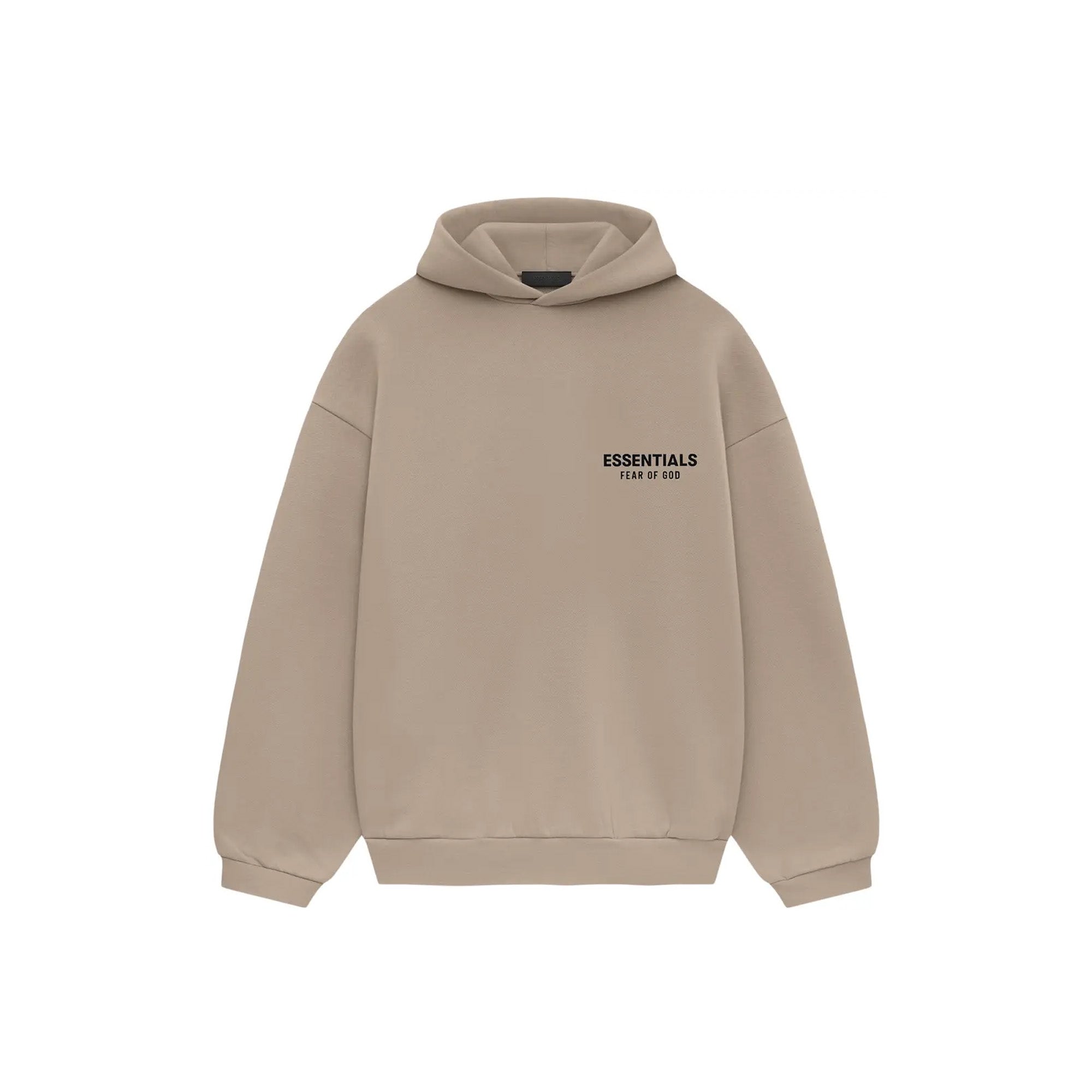 Fear of God Essentials Fleece Hoodie 'Desert Sand' (2024) | Premium Cotton Blend Pullover for Men | Perfect for Casual Wear, Street Style & Winter Layering
