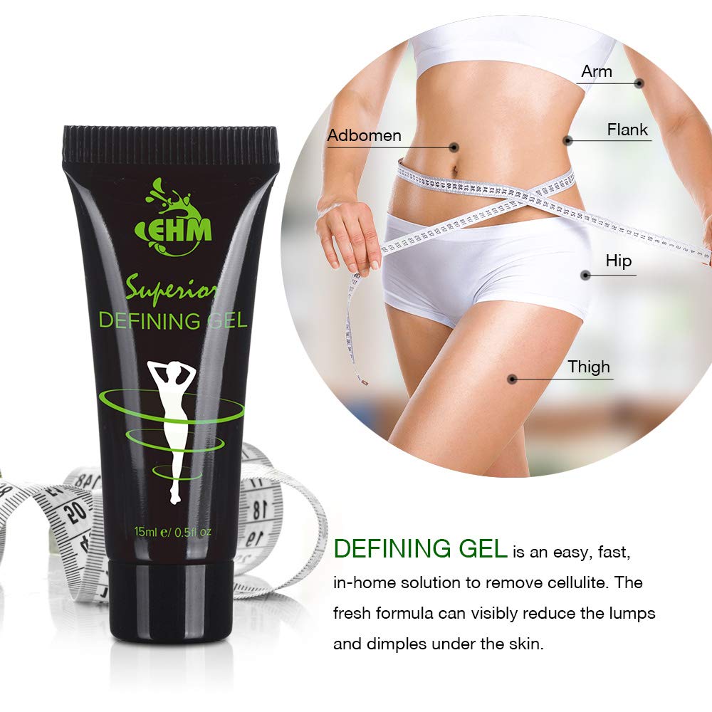 EHM Ultimate Defining Body Gel Applicator - Firming & Toning Lipo Gel Cream for Body Contouring | Effective for Cellulite Reduction & Skin Tightening | Perfect for Post-Workout Recovery & Special Occasion Prep