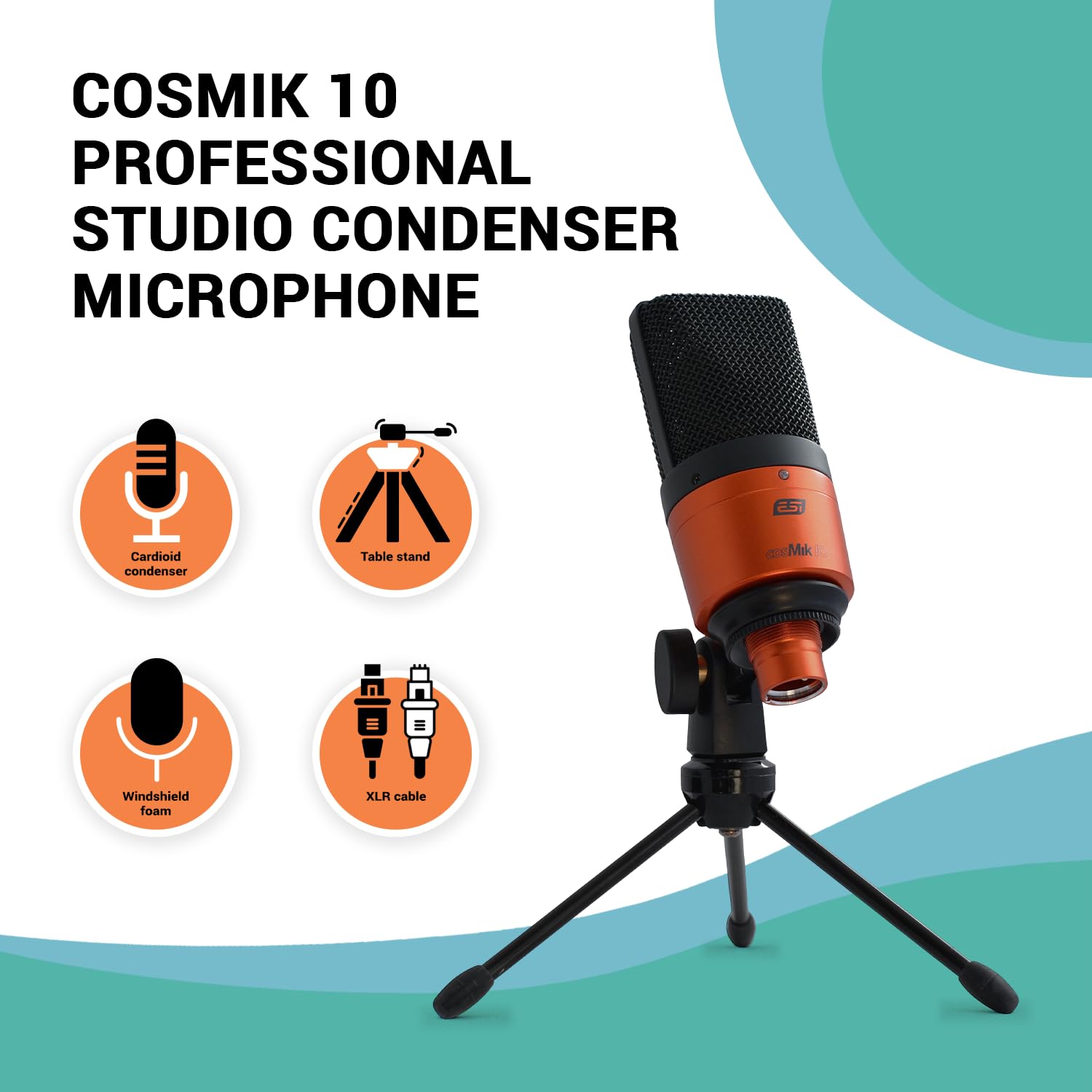 U22 XT cosMik Complete Recording Studio Bundle - Professional Audio Interface, Microphone, Headphones & Software for Music Production, Podcasting & Home Studio Recording