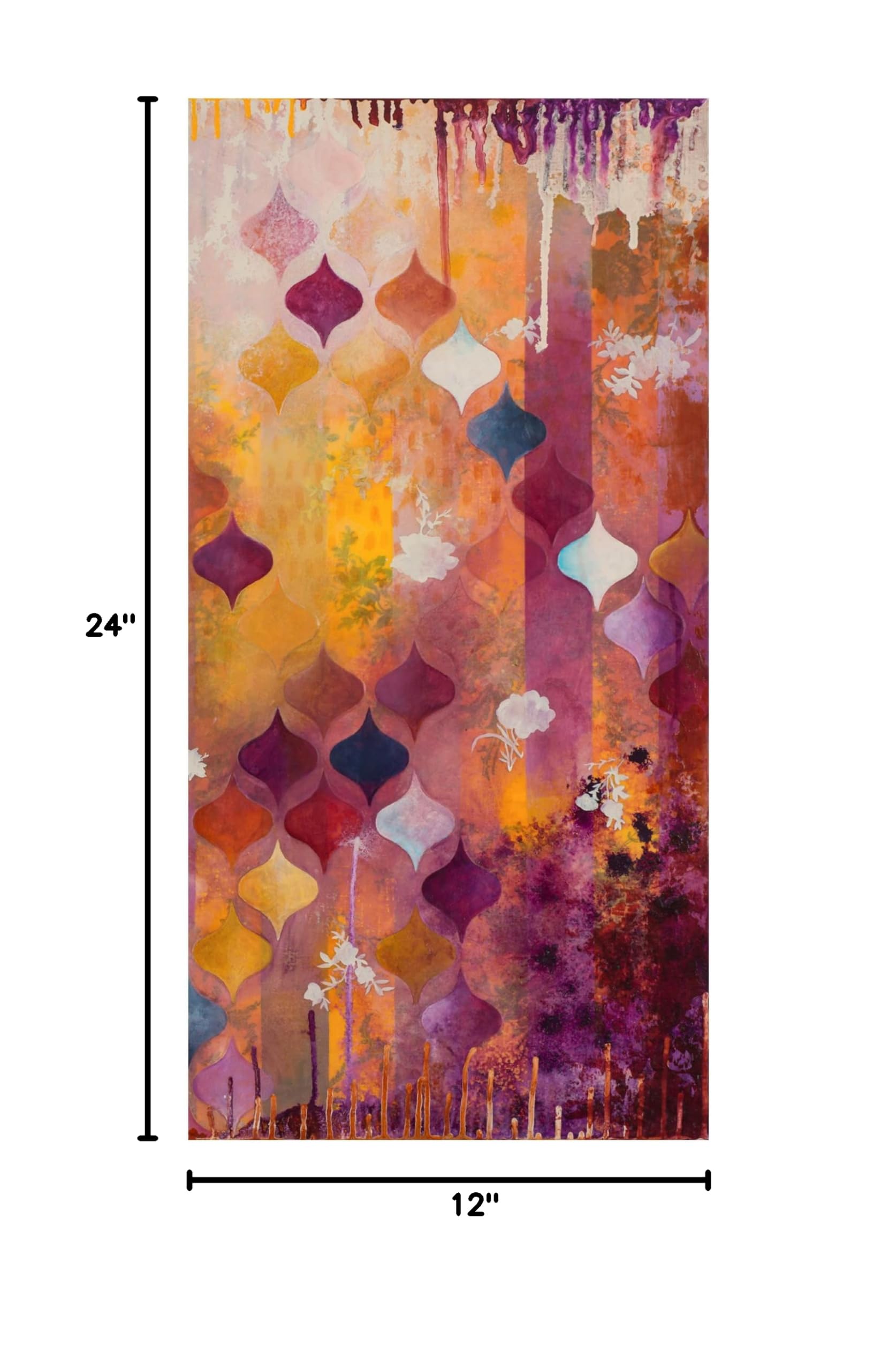 Heather Robinson 'Warm Ambition II' Canvas Wall Art Print - Modern Abstract Painting for Living Room, Bedroom & Office Decor