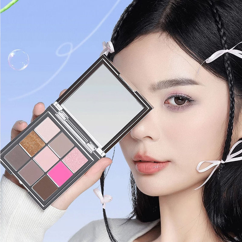 Shedella Dreamy Nine Color Eyeshadow Palette - Long Lasting, Highly Pigmented Makeup Palette for Day & Night Looks - Perfect for Parties, Weddings & Everyday Glam