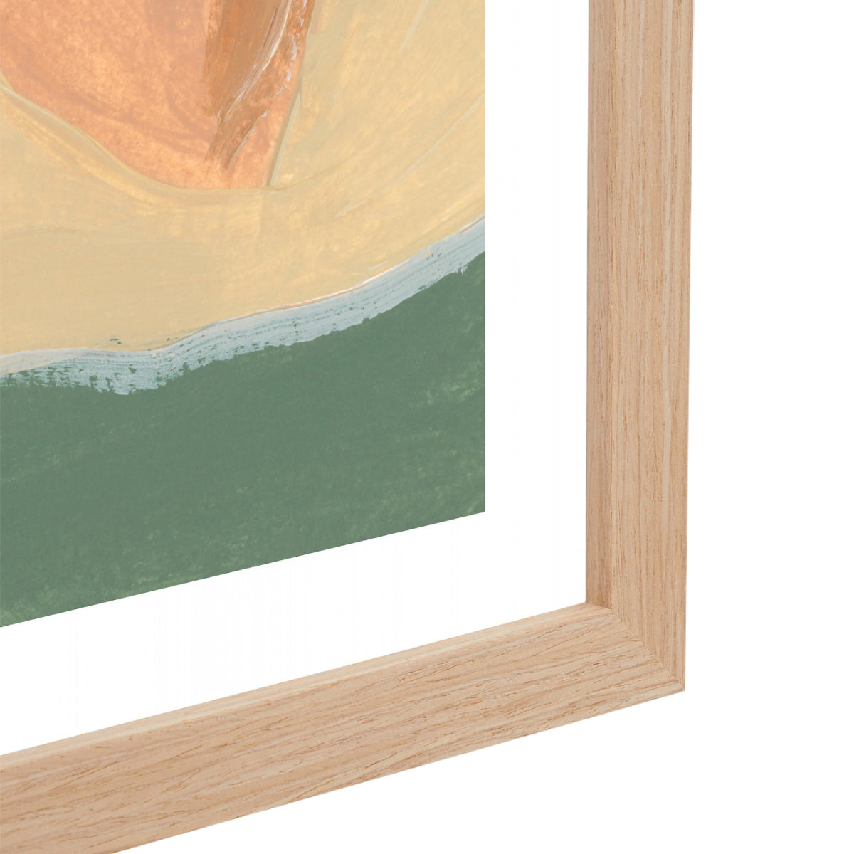 Island Illustration Green 1 Portrait Art Print - Tropical Wall Decor for Living Room, Bedroom & Office - Perfect for Home & Office Decor