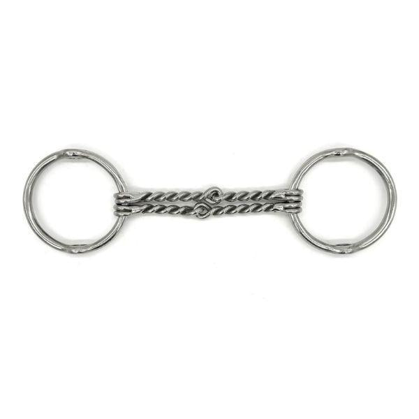 Jake Adams Double Twisted Wire Loose Gag Bit for Horses - Durable Training Bit for Western & English Riding, Dressage & Trail Use