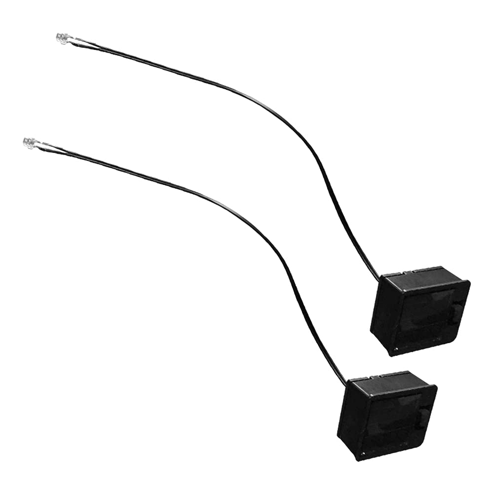 2 Pack Solar Light Replacement Top Parts for Outdoor Hanging Lanterns - Solar Panel, Battery Box & LED Bulb Accessories for Garden, Patio, Walkway & Yard - Perfect for Pathway Lighting & Backyard Decor