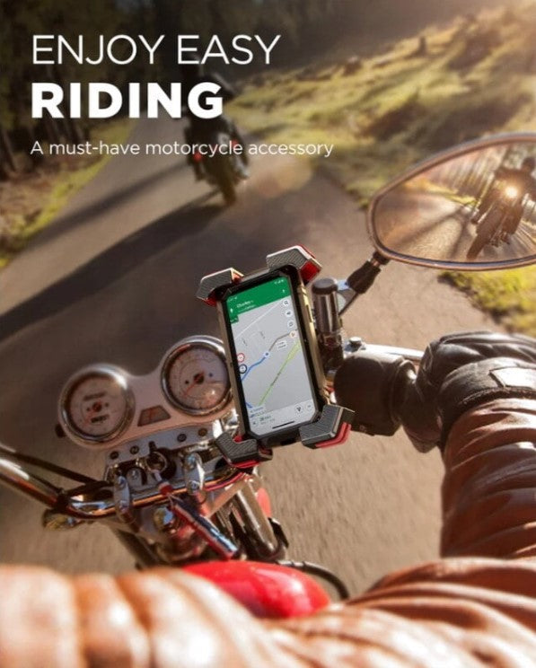 JoyRoom Bike Phone Mount Holder - Universal Adjustable Handlebar Smartphone Bracket for Cycling, Running, Hiking & Outdoor Sports