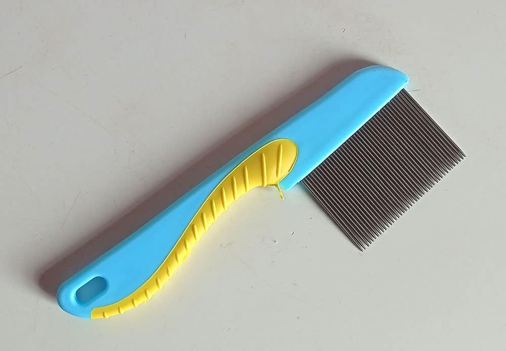 Professional Stainless Steel Lice Comb for Kids & Adults - Long Handle Head Lice Remover for School, Home & Pets - Durable Anti-Lice Comb for Women, Children & Pet Grooming
