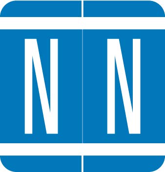 Doctor File Folder Labels - Letter N Stickers, 1.3x1.25