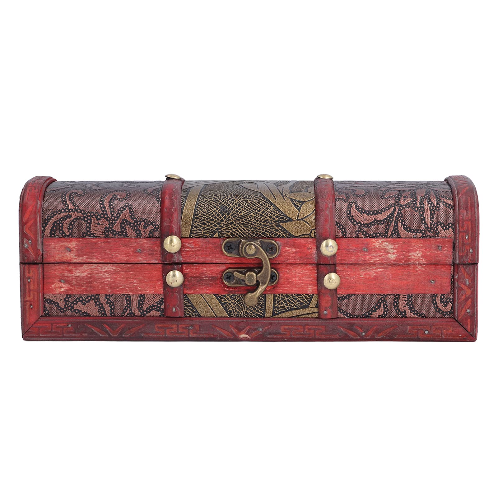 Vintage Wooden Jewelry Box - Small Distressed Exquisite Storage Box for Rings, Bracelets & Necklaces | Perfect for Travel, Gifts & Home Decor