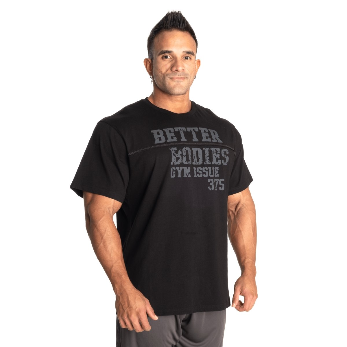 Better Bodies Union Original Tee - Premium Cotton Men's T-Shirt in Black | Casual Wear, Street Style & Everyday Comfort