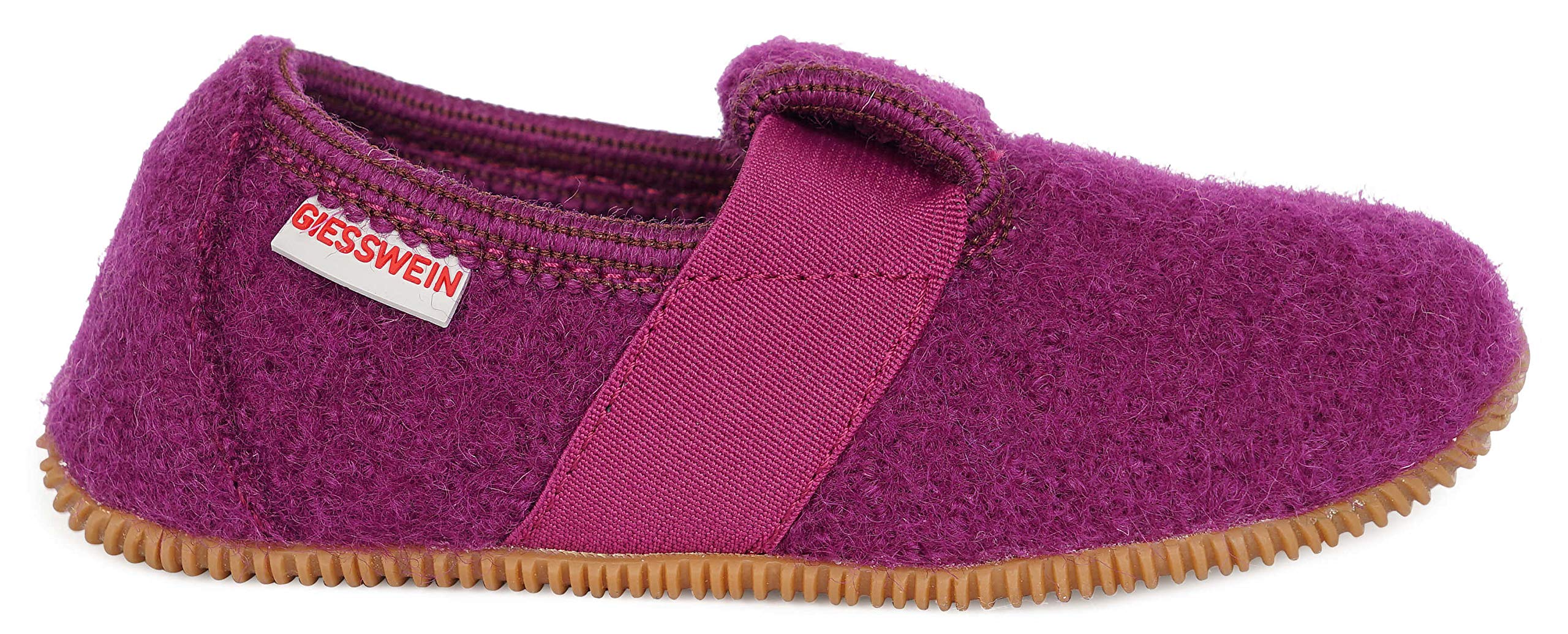 Giesswein Weidach Girls' Low-Top Slippers - Violet (392 Veilchen) Size 1 (33 EU) - Comfortable House Shoes for Kids, Indoor & Outdoor Wear
