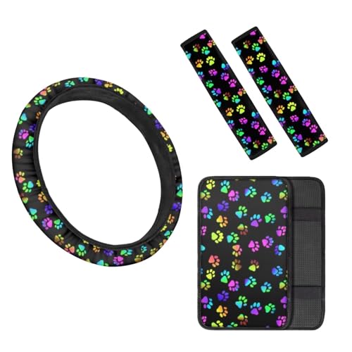 Rainbow Dog Paw Print