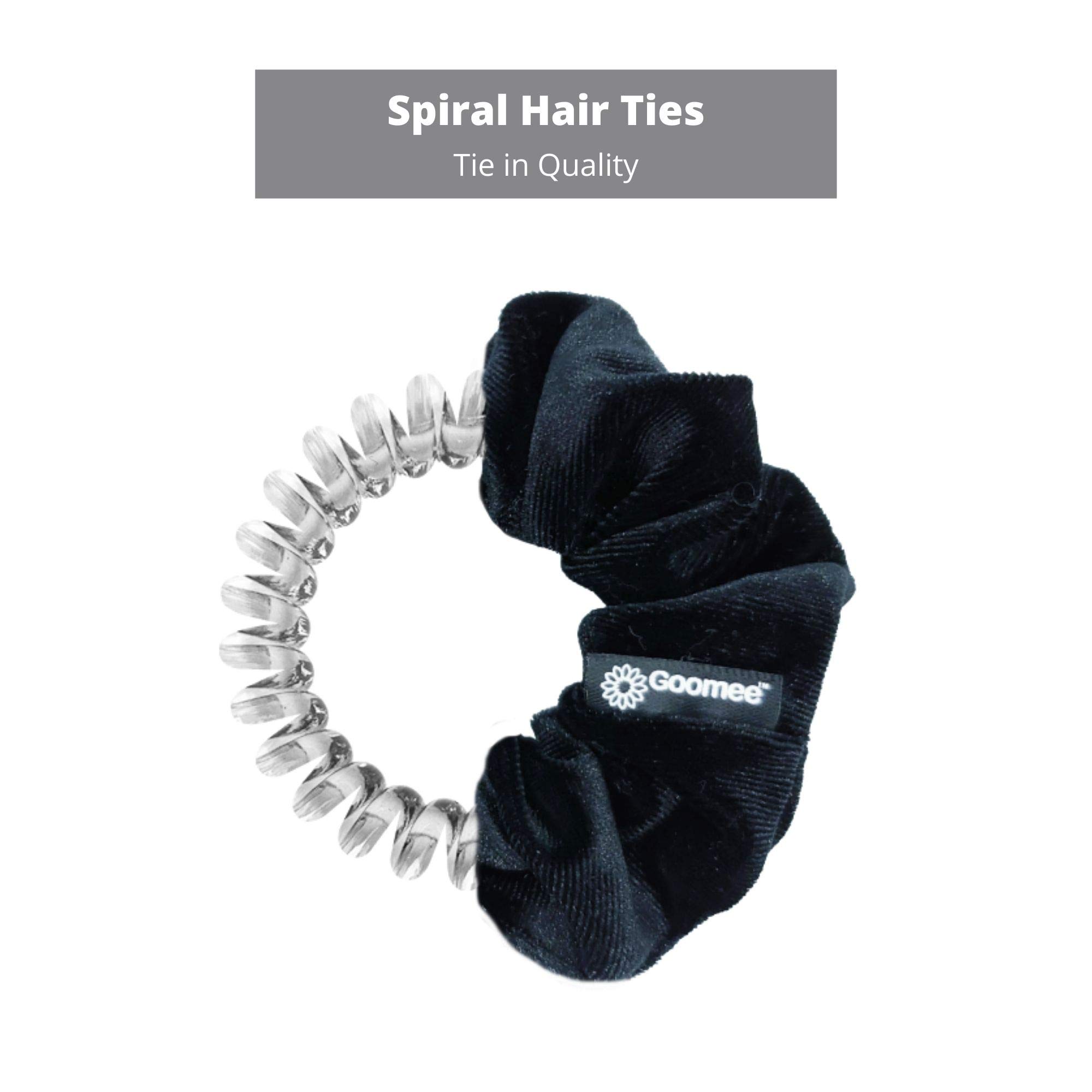 Goomee 2-in-1 Hair Scrunchies & Headbands Set - 3 Pack Velvet Hair Ties Convertible to Headwraps - No Pull Gentle Hair Accessories for Women Girls (Black, Pink, Beige) - Perfect for Workouts, Yoga, Office & Everyday Styling