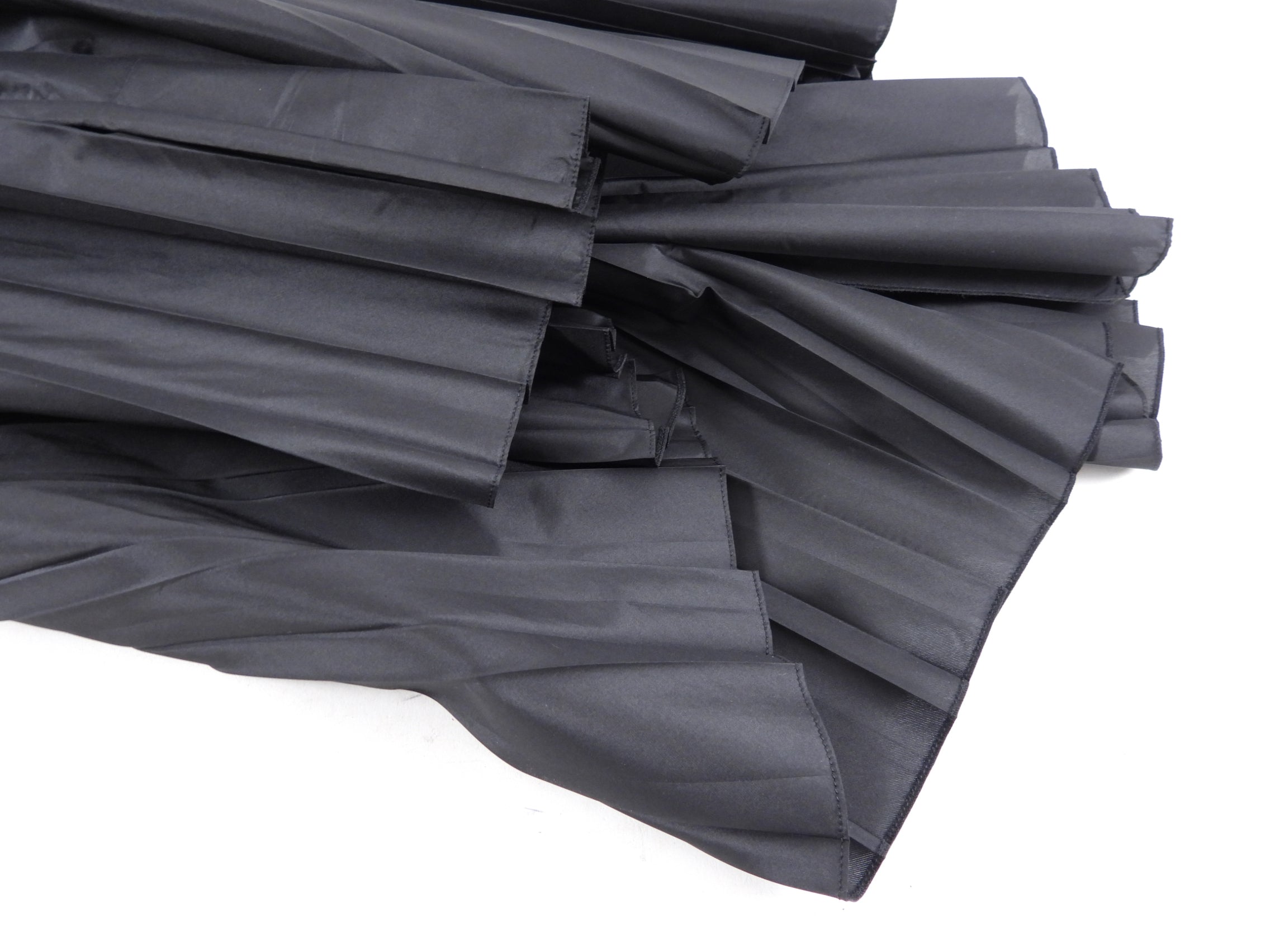Christian Dior Black Silk Pleated Maxi Skirt Size 28 - Elegant Evening Wear & Special Occasion Outfit for Women