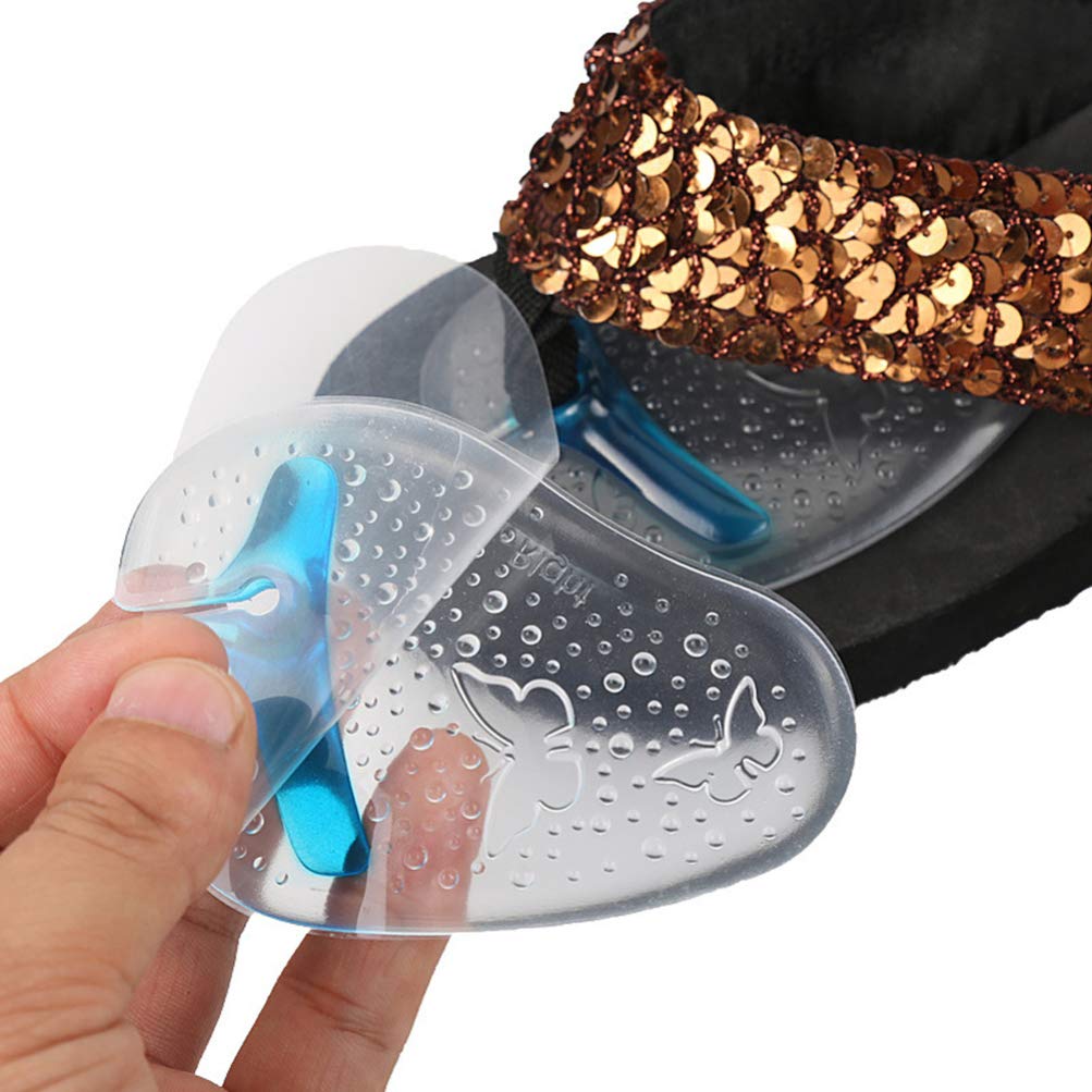 3 Pairs Thong Sandals Insoles - Breathable Flip Flop Gel Cushion for Women & Men - Non-Slip Toe Protectors & Gel Inserts for Comfort - Perfect for Beach, Pool, and Summer Walking