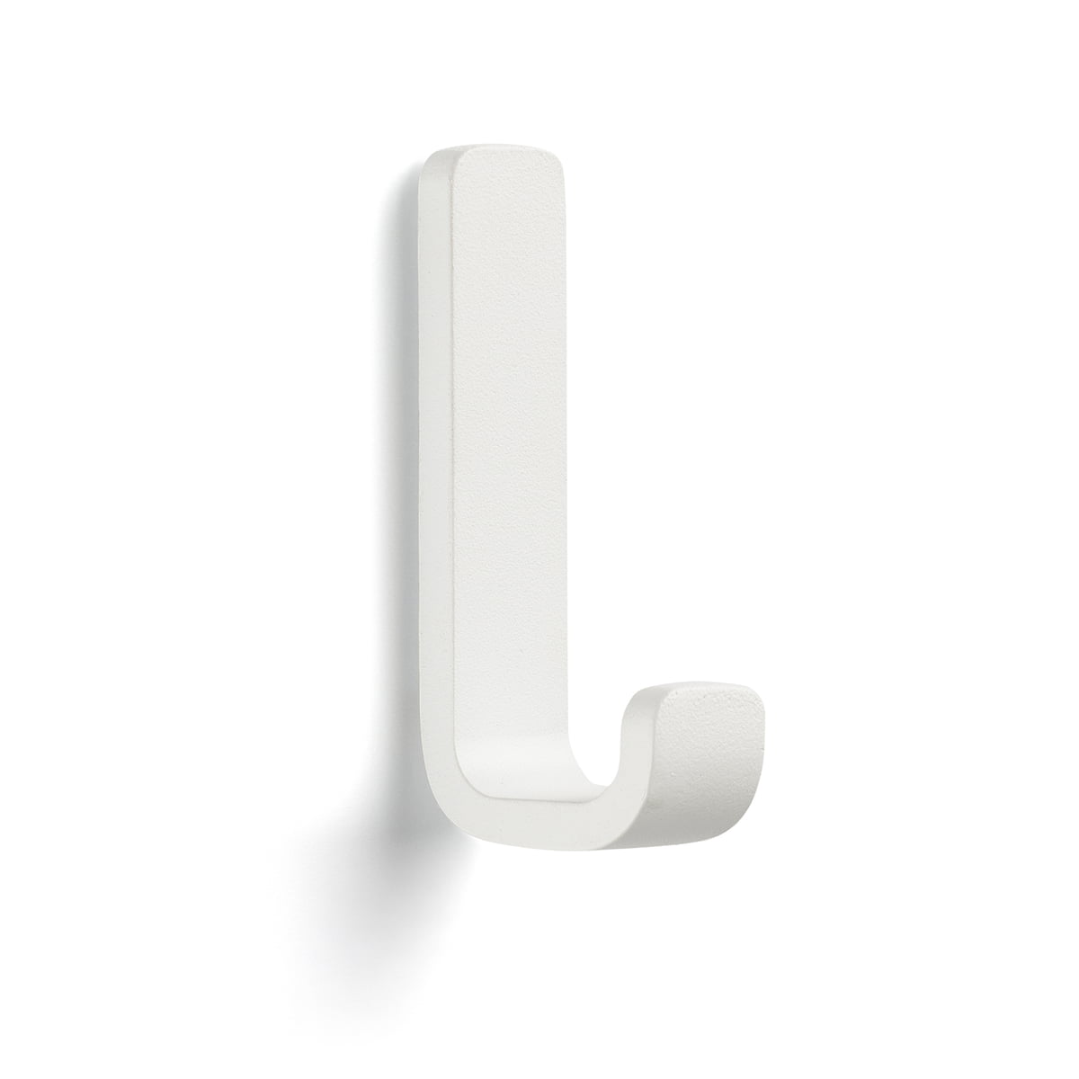 ZONE DENMARK White Rim Hook 9cm - Perfect for Hanging Towels, Robes & Kitchen Utensils in Bathroom, Kitchen & Entryway