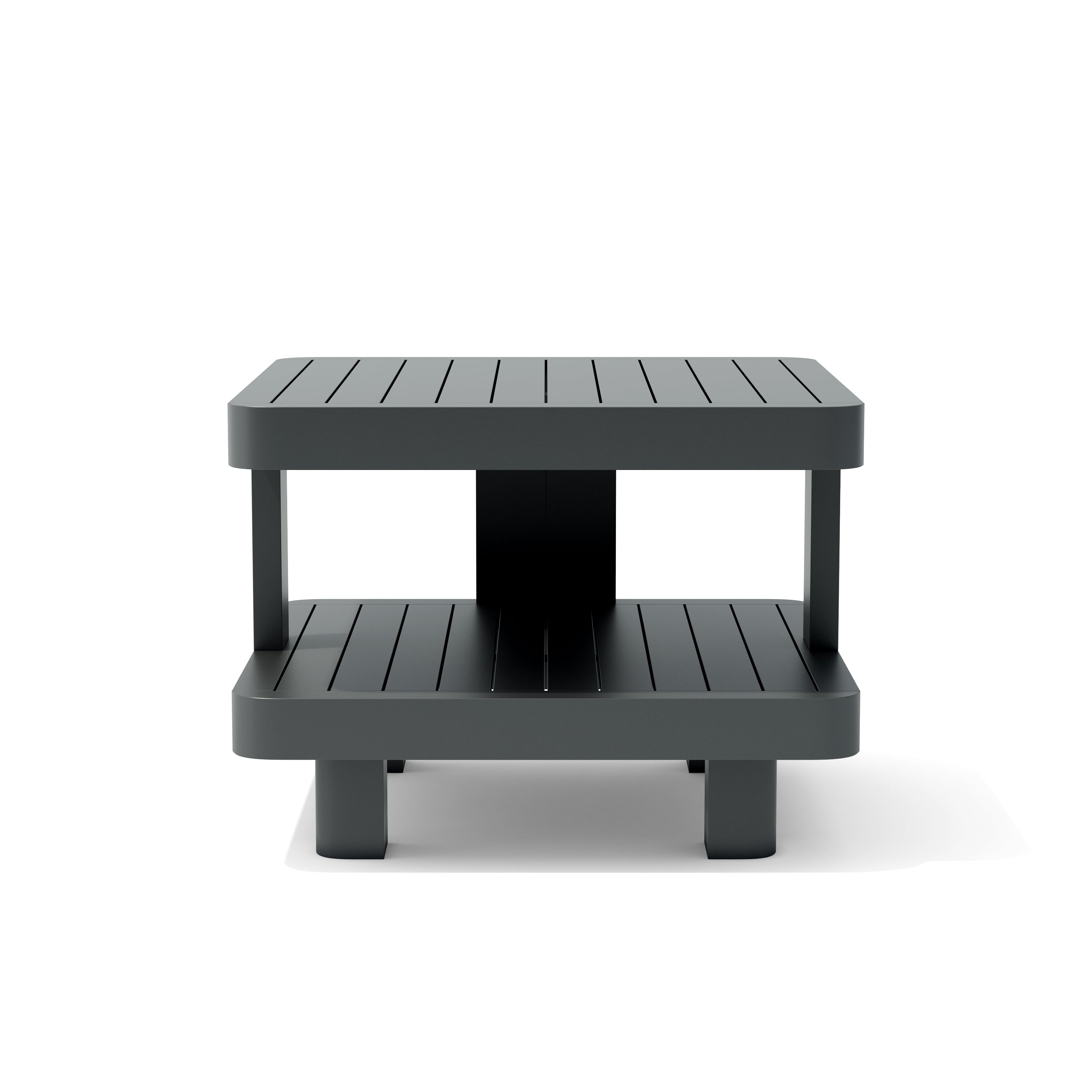 Granada Aluminum Side Table - Outdoor Patio Furniture, Lightweight & Durable for Poolside, Garden, or Balcony Use