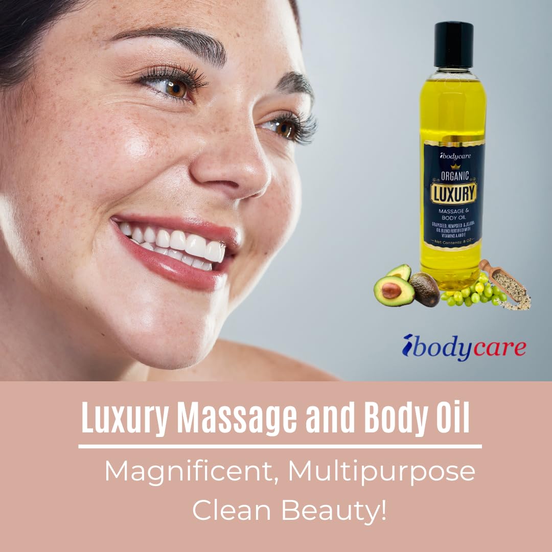 Premium 8 oz Luxury Massage & Body Oil for Relaxation & Hydration - Perfect for Spa, Aromatherapy & Self-Care at Home