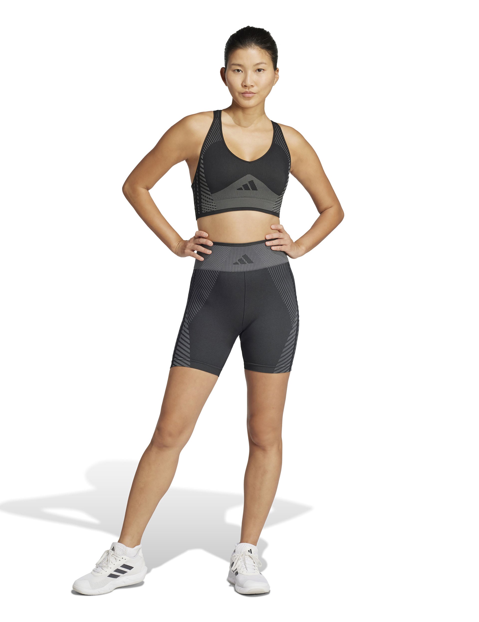 High-Waisted Knit Workout Leggings for Women - Black & Grey - 5-Pack - Perfect for Yoga, Running & Gym