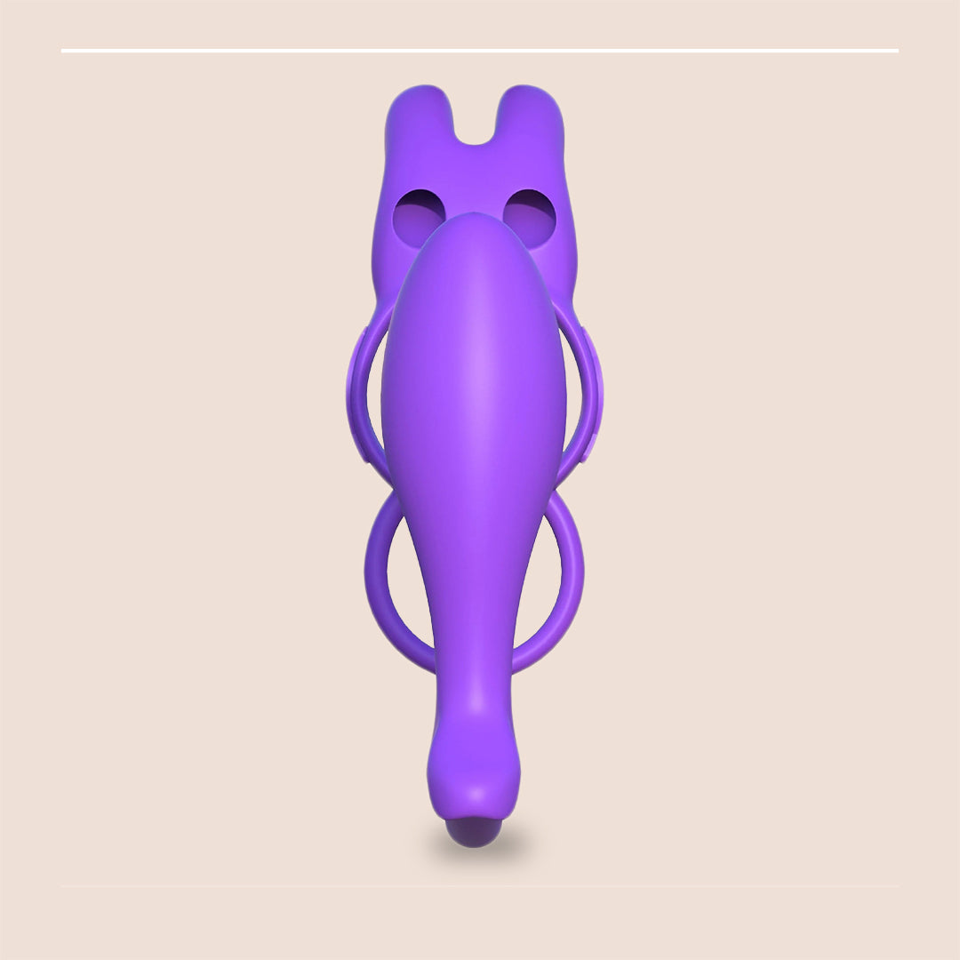 Fantasy C Ringz Ass Gasm Vibrating Rabbit - Remote Controlled Vibrating Plug with C Ring for Couples | Enhance Intimacy & Pleasure in Bedroom Play