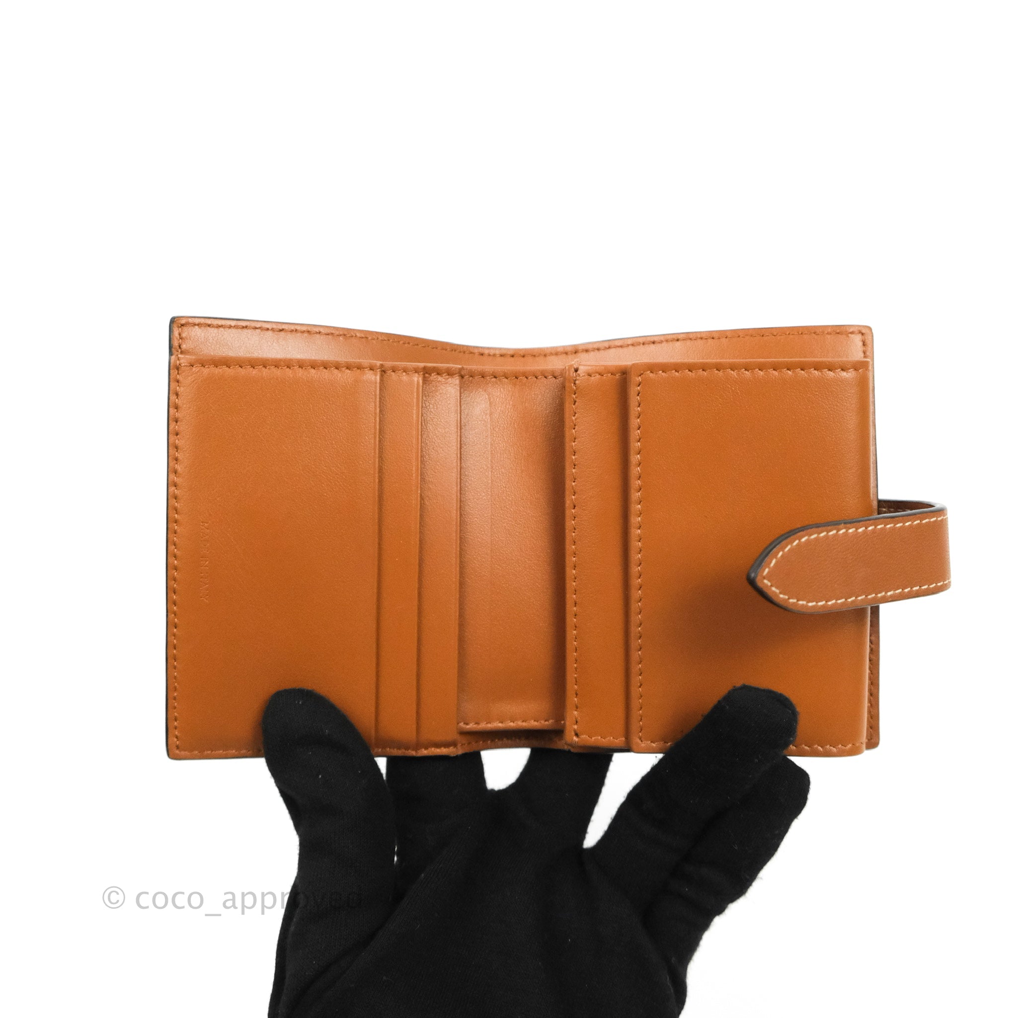 Celine Small Triomphe Canvas Wallet with Strap - Tan Lambskin Leather for Women | Everyday Luxury Handbag Accessory for Work & Travel