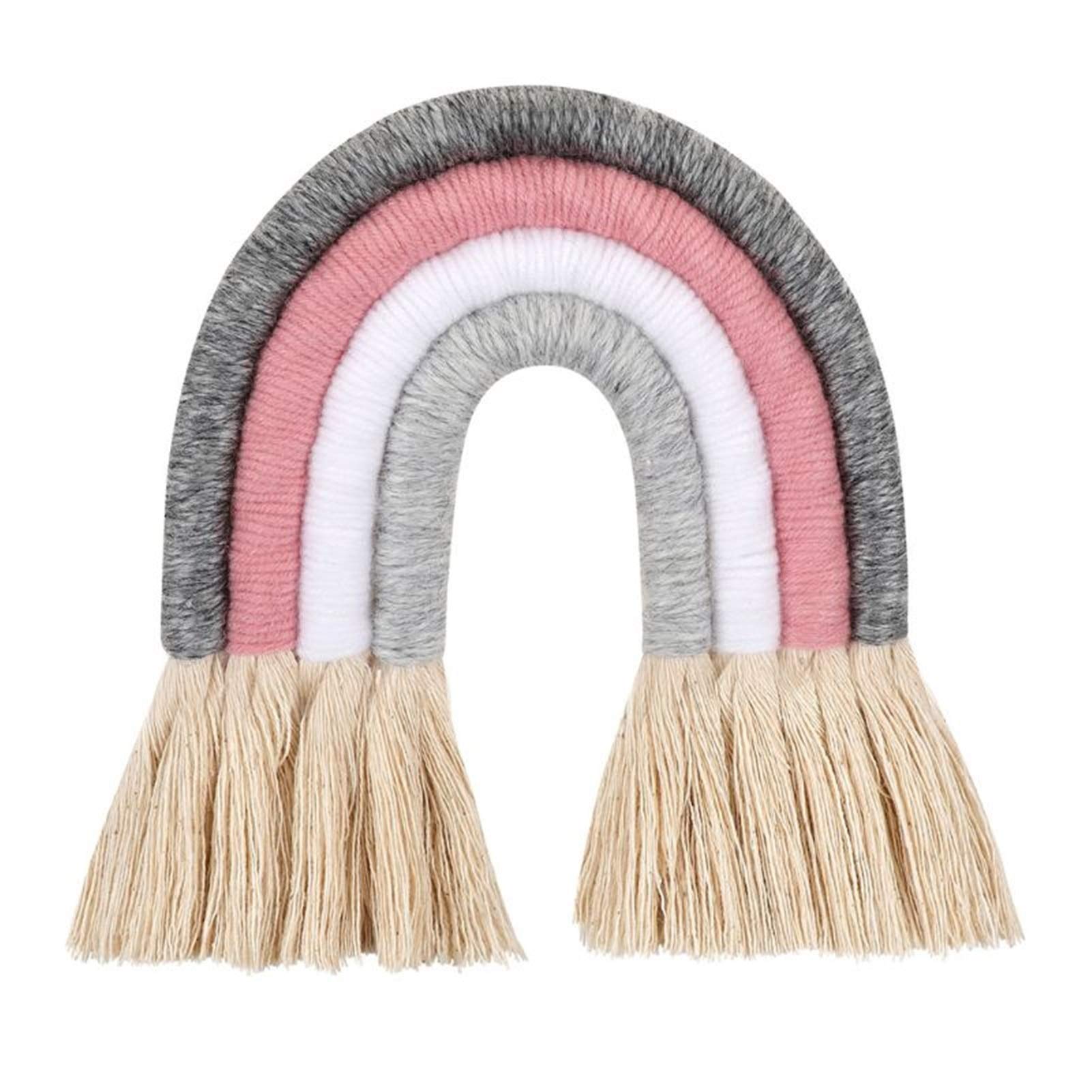 Nordic Rainbow Wall Hanging Decor for Kids Room - Scandinavian Style Rainbow Wall Art - Nursery & Children's Bedroom Decor - Perfect for Home, Living Room, Playroom & Birthday Party Decorations