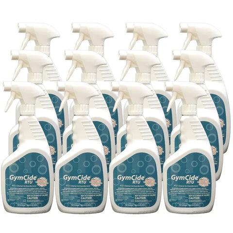 GymCide Ready-to-Use Spray Disinfectant & Cleaner - Kills 99.9% Germs - Gym Equipment & Home Surface Sanitizer - Ideal for Fitness Centers, Yoga Mats & Sports Gear