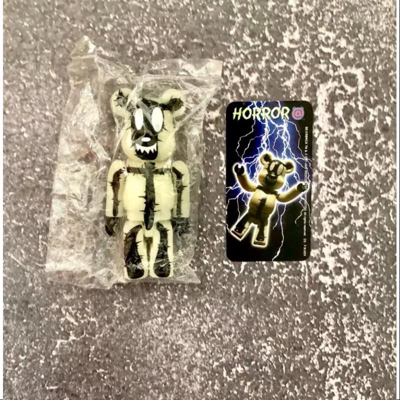 Be@rbrick Series 4 Horror Electric Shock Glow in The Dark 100% Collectible Vinyl Art Toy - Perfect for Horror Fans, Nightlight Decor & Anime Collectors Display