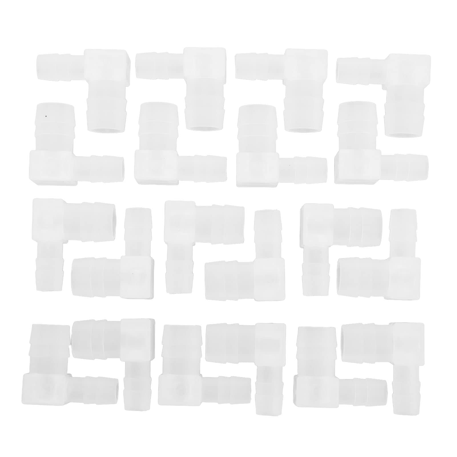 Zerodis Aquarium Hose Adapter Fittings - 4 Pack Air Valve Connector for Fish Tank, Boat Fuel & Gas Lines - Durable Plastic Hose Joints for Water, Air & Liquid Transfer | Perfect for Aquarium Maintenance & Marine Applications