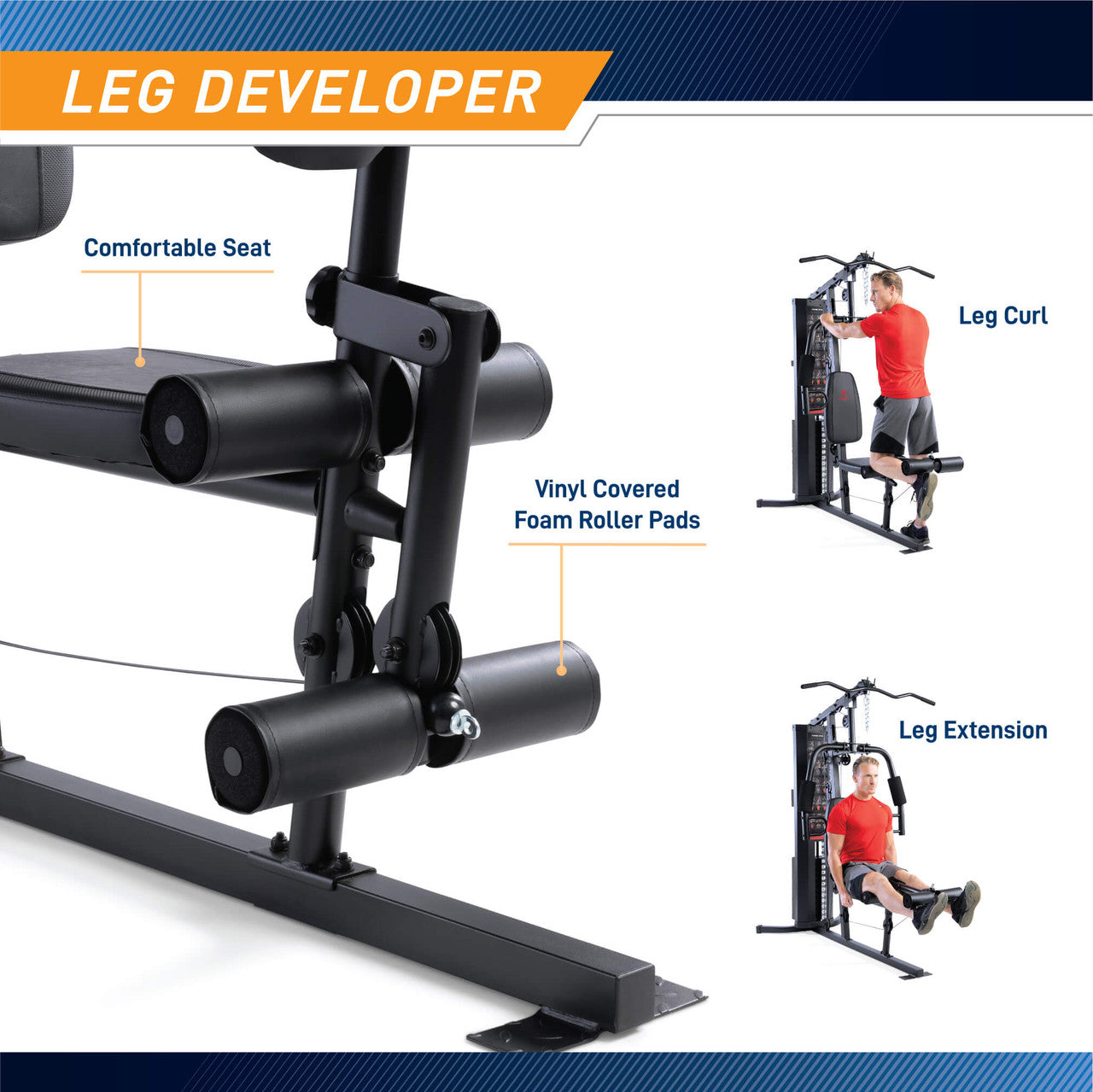 Marcy MWM-8178 150lb Stack Weight Home Gym - All-in-One Strength Training Equipment for Full Body Workout | Perfect for Home Fitness & Small Spaces