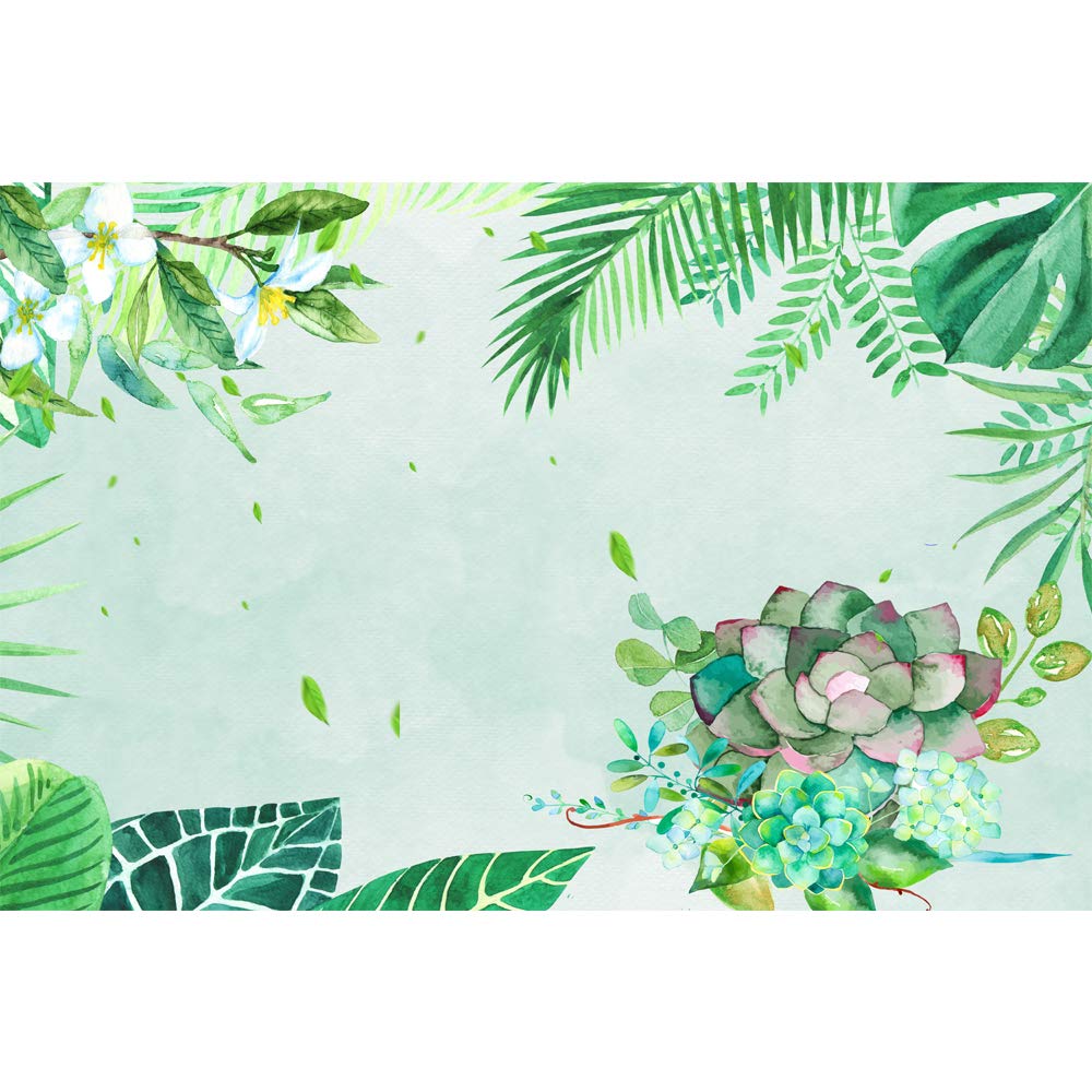 Green Plants & Animals Removable Wallpaper - Peel and Stick Wall Mural for Bedroom Decor (66x96 inches) - Perfect for Nursery, Kids Room, Dorm or Home Office