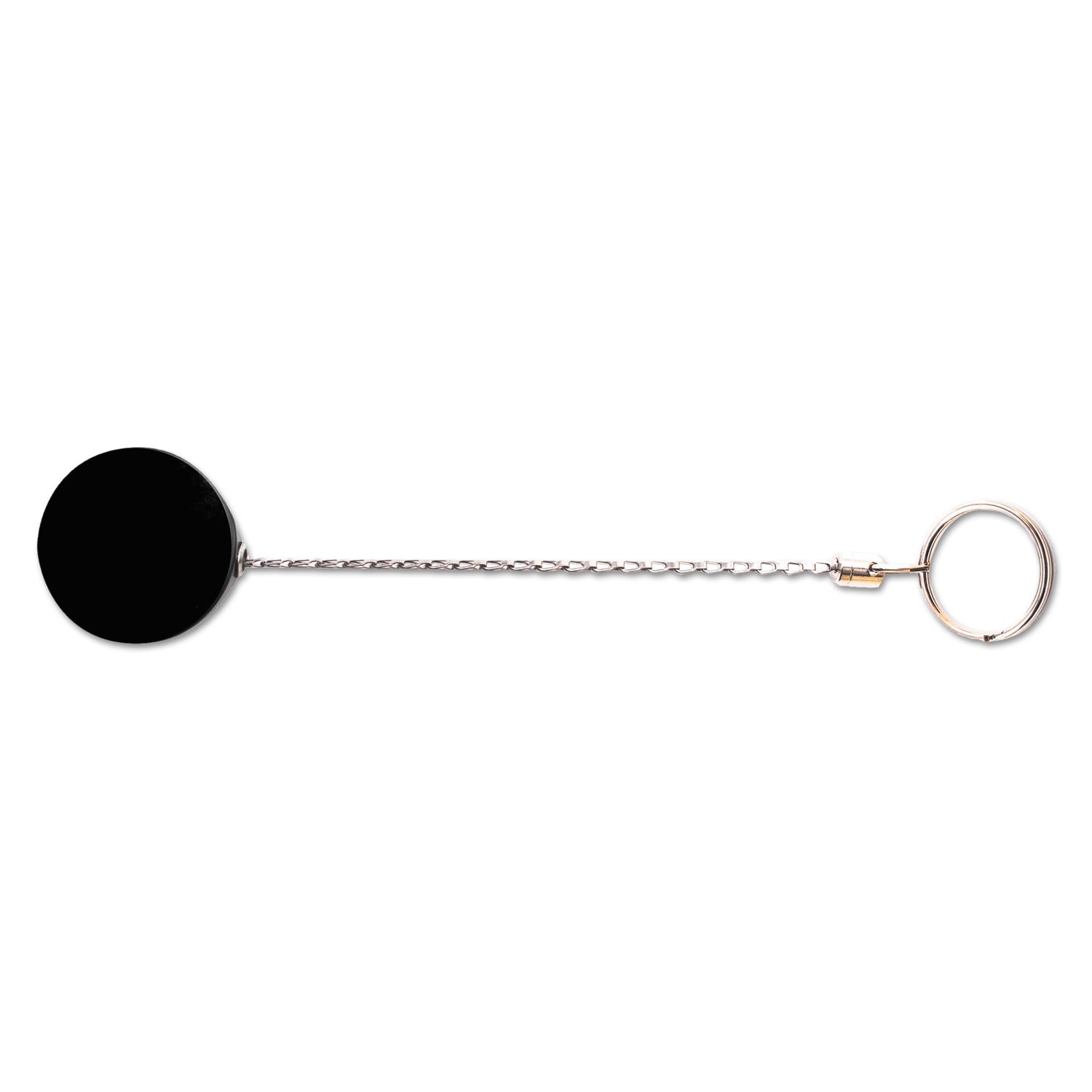 Advantus Heavy Duty Retractable ID Badge Holder Reel - 18.5 Inch Extension, Black & Chrome - 6 Pack - Perfect for Security Guards, Nurses, and Office Professionals