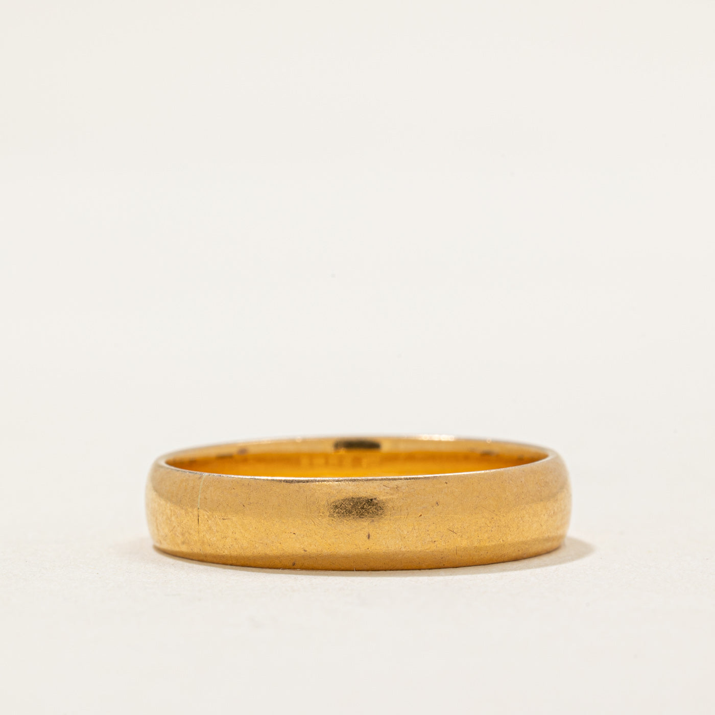 22k Yellow Gold Wedding Band for Men - 1911 London Collection | 4.60mm Width | Size 10.25 | Perfect for Engagements, Anniversaries & Luxury Gifts