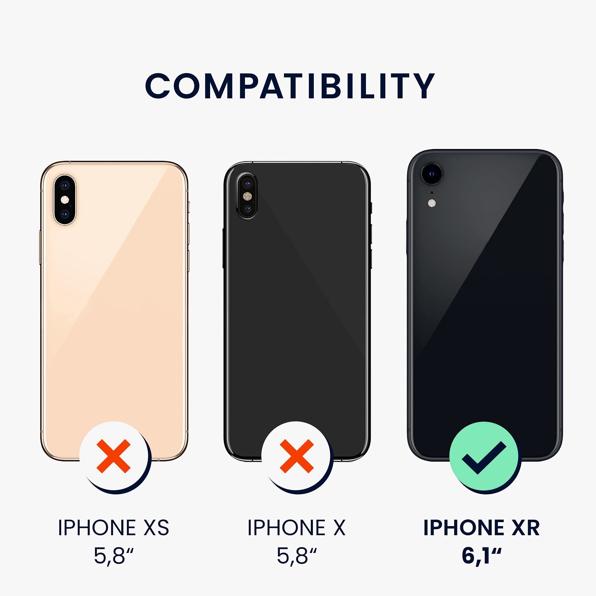 kwmobile Shockproof TPU Silicone Case for Apple iPhone XR - Soft Protective Phone Cover in Gray Green | Perfect for Everyday Use, Work & Outdoor Activities