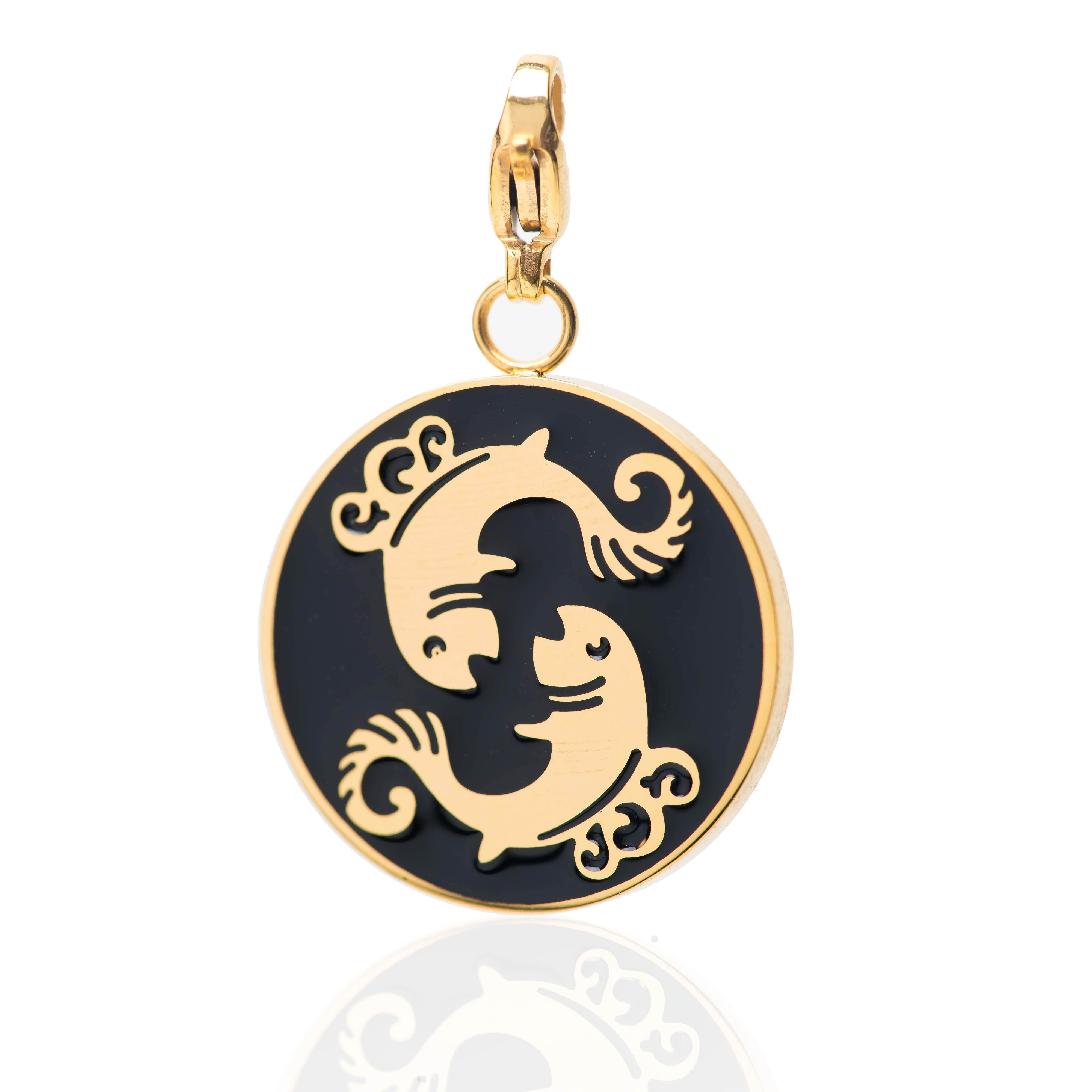 Pisces Zodiac Sign Medallion Necklace - Sterling Silver Horoscope Pendant for Women - Perfect Birthday Gift & Spiritual Jewelry for Daily Wear