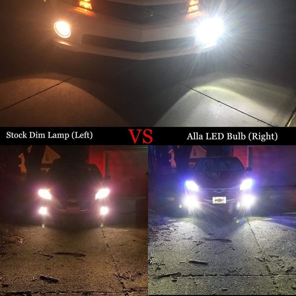 H10 9145 LED Fog Light Bulbs - Super Bright 5730 SMD, 6000K Xenon White - Perfect for Trucks, SUVs & Off-Road Vehicles in Rain, Snow & Foggy Conditions