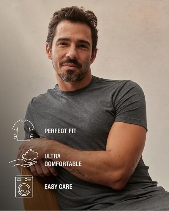 True Classic Men's T-Shirts - Soft Cotton Short Sleeve Crew Neck Basic Tee for Casual Wear | Perfect for Everyday Outfits, Lounge & Gym