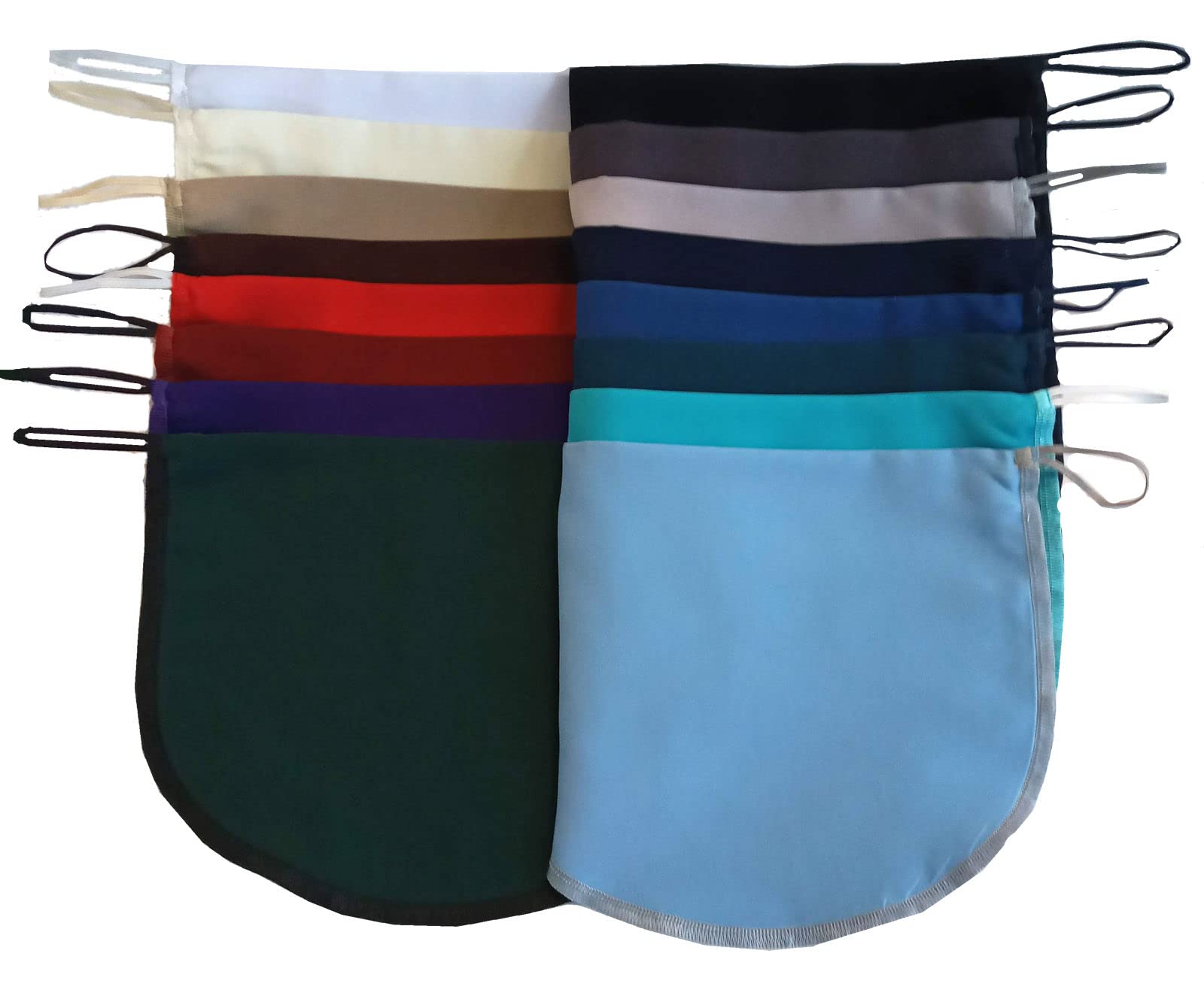 Anne's Silky Soft Chemisettes - 3, 5, 10 or 16 Color Modesty Panel Sets for Cleavage Coverage | Perfect for Layering Under Dresses, Tops & Formal Wear