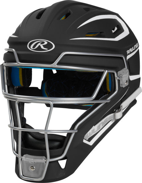 Rawlings Adult SR Hockey Style Catcher's Helmet CHMCHS - Protective Baseball & Softball Gear for Catchers - Perfect for Games, Practice & Training Sessions