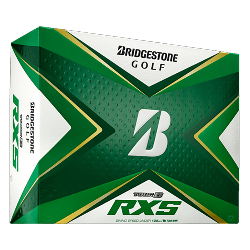 Premium Bridgestone Tour B RXS White Golf Balls - 12 Pack | High Performance Golf Balls for Soft Feel & Distance | Perfect for Tournament Play & Practice Rounds