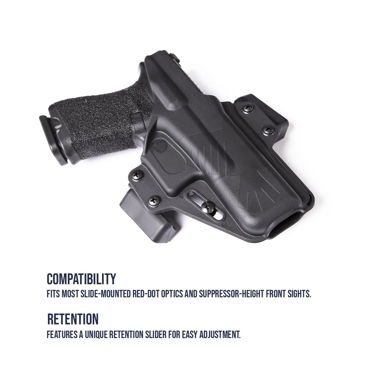 Perun Gun Holster - Open Carry OWB Strongside Pistol Holster for Concealed & Tactical Use | Durable Right-Hand Waistband Holster for Outdoor, Range & Everyday Carry